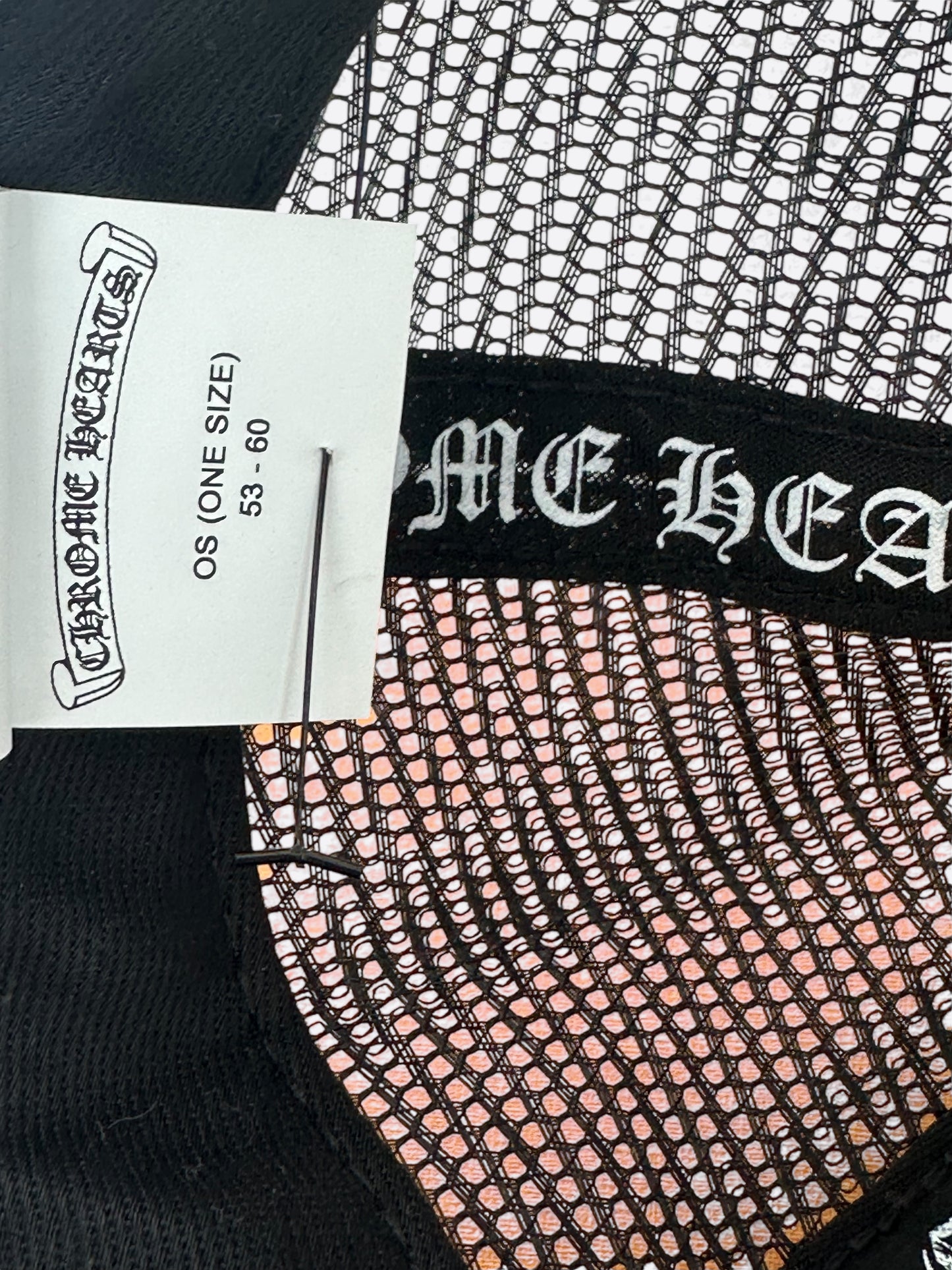 Chrome Hearts Black & White Multicolor Cross Trucker Hat