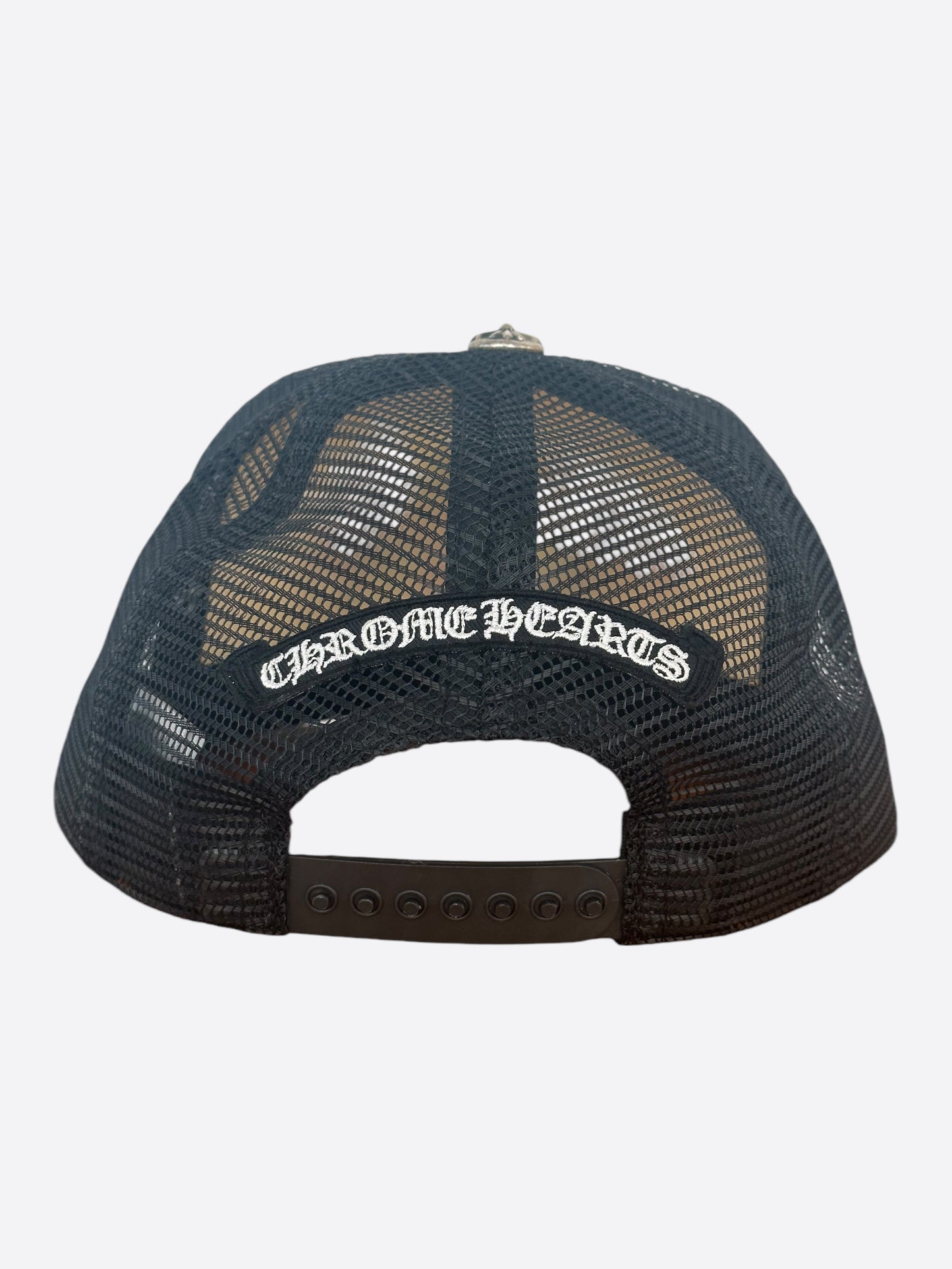 Chrome Hearts Black & White Multicolor Cross Trucker Hat