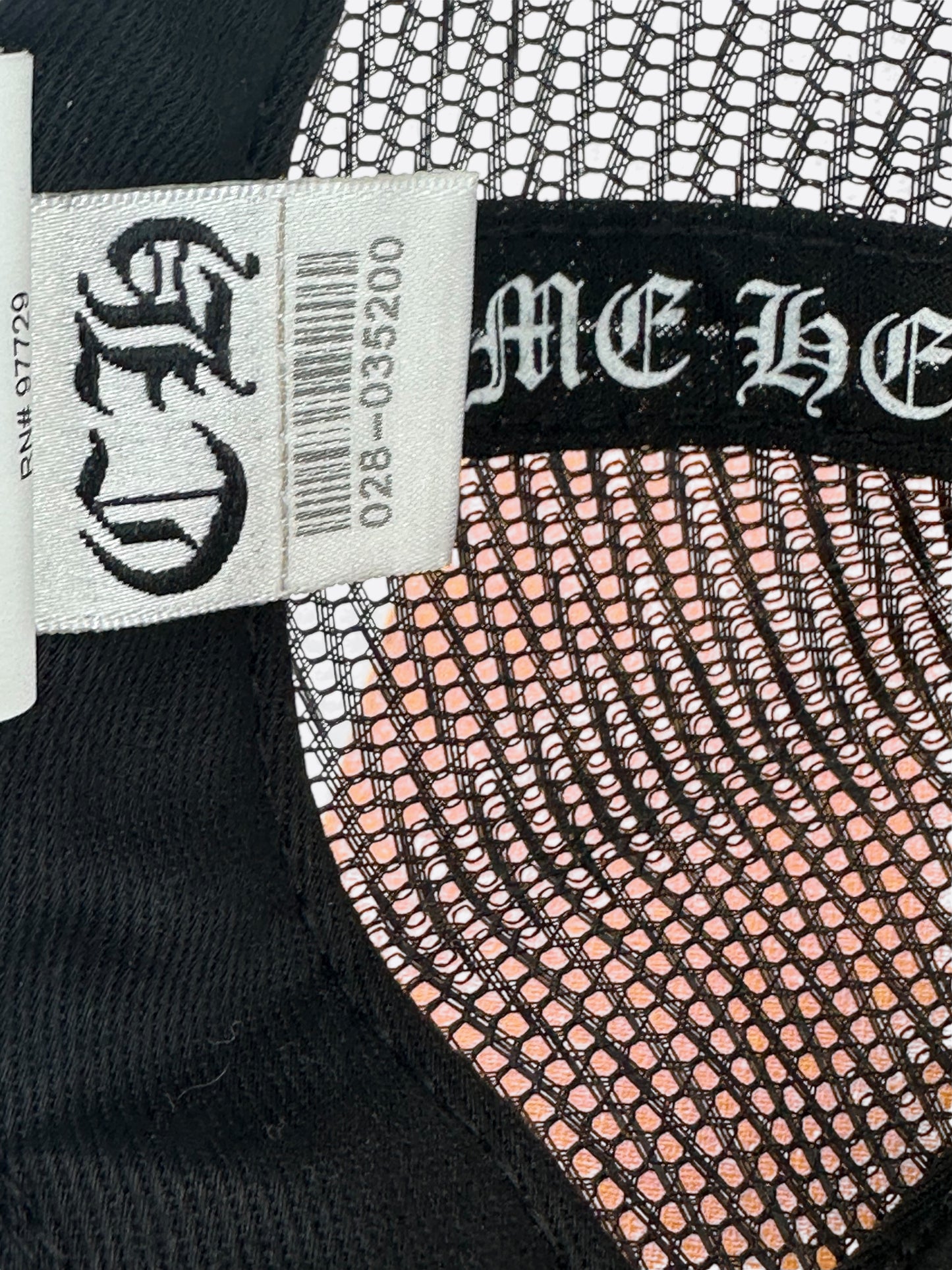 Chrome Hearts Black & White Multicolor Cross Trucker Hat