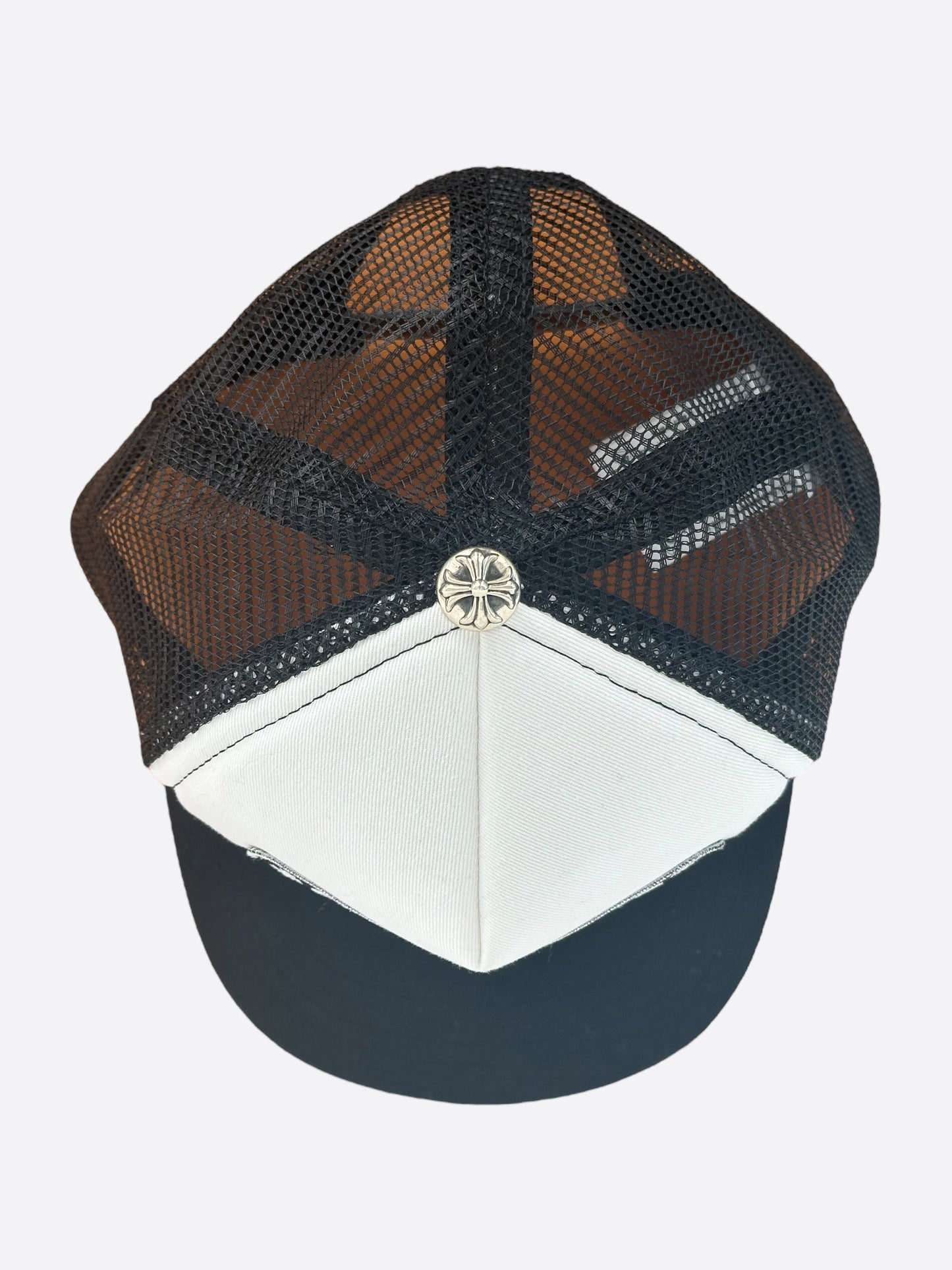 Chrome Hearts Black & White F**K Trucker Hat