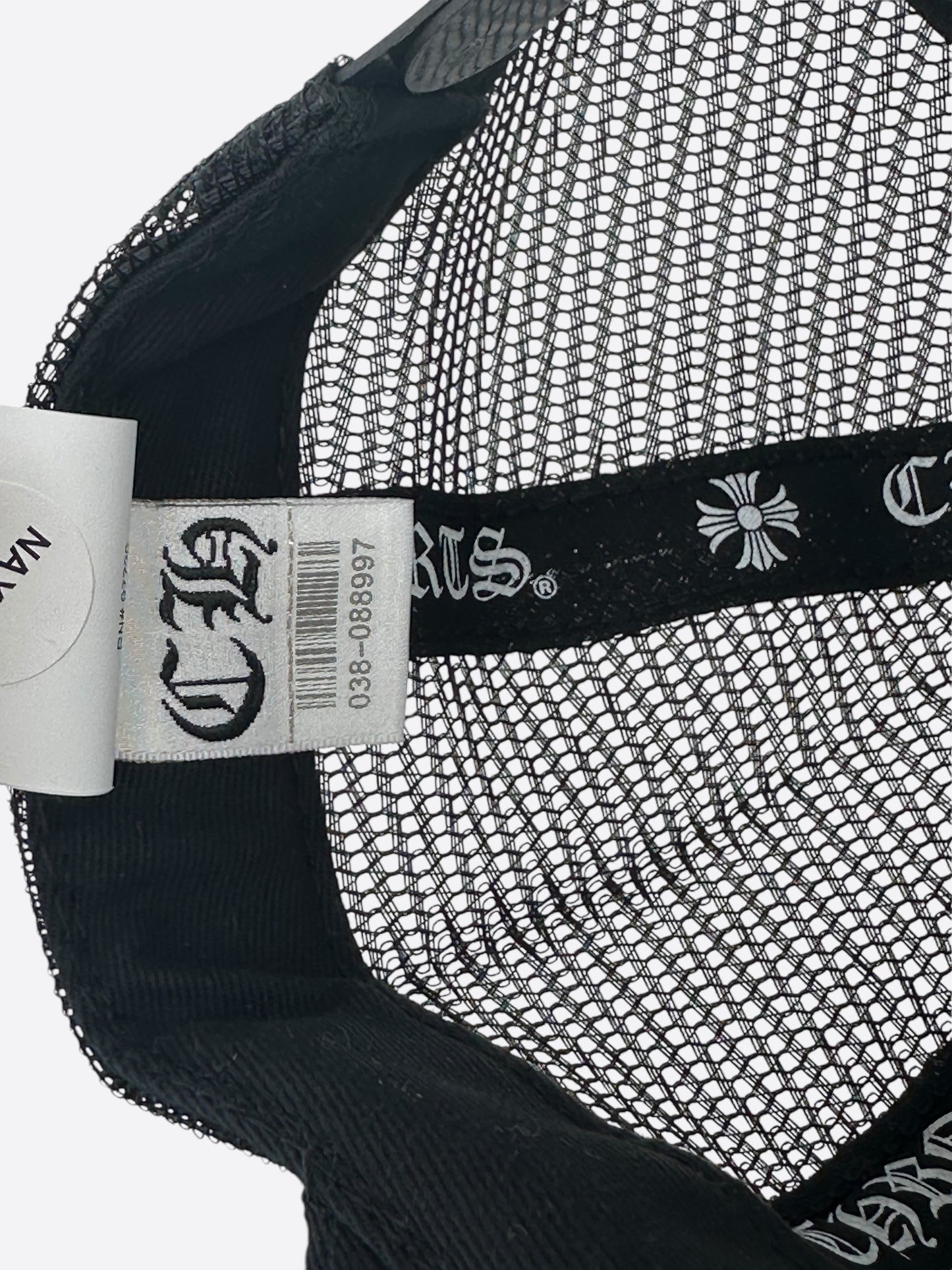 Chrome Hearts Black & White F**K Trucker Hat