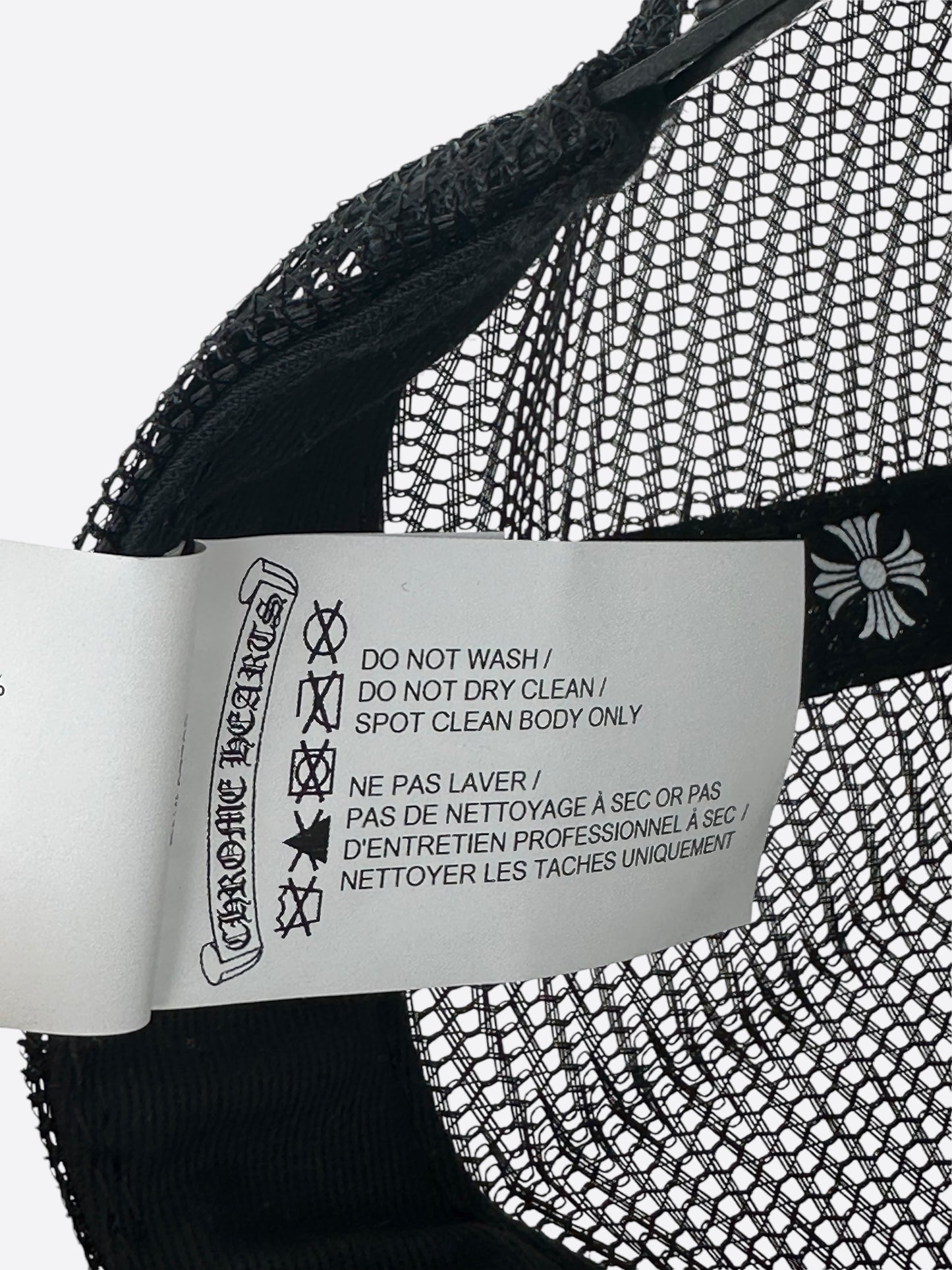 Chrome Hearts Black & White F**K Trucker Hat