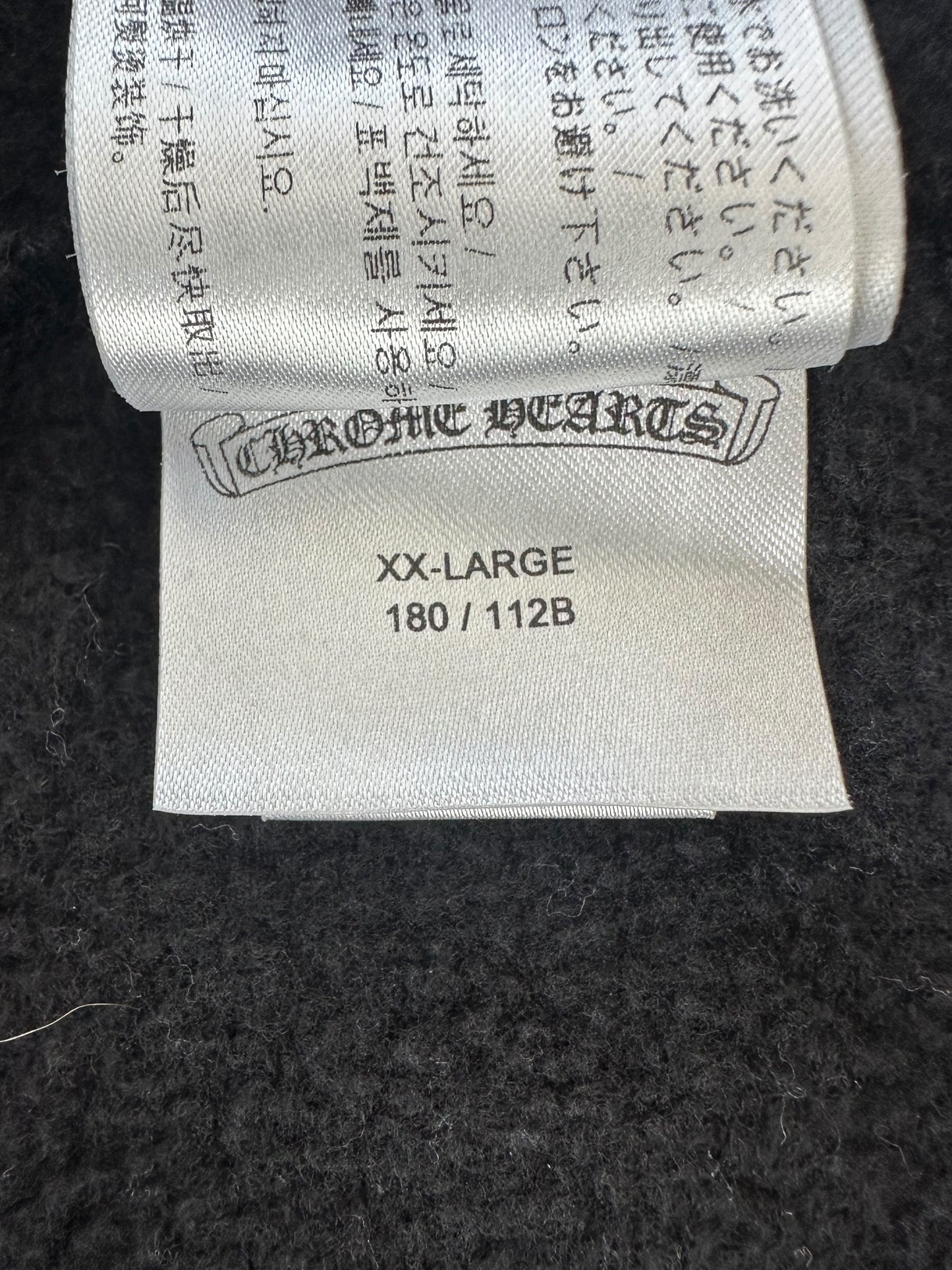 Chrome Hearts Black & White T-Bar Logo Hoodie