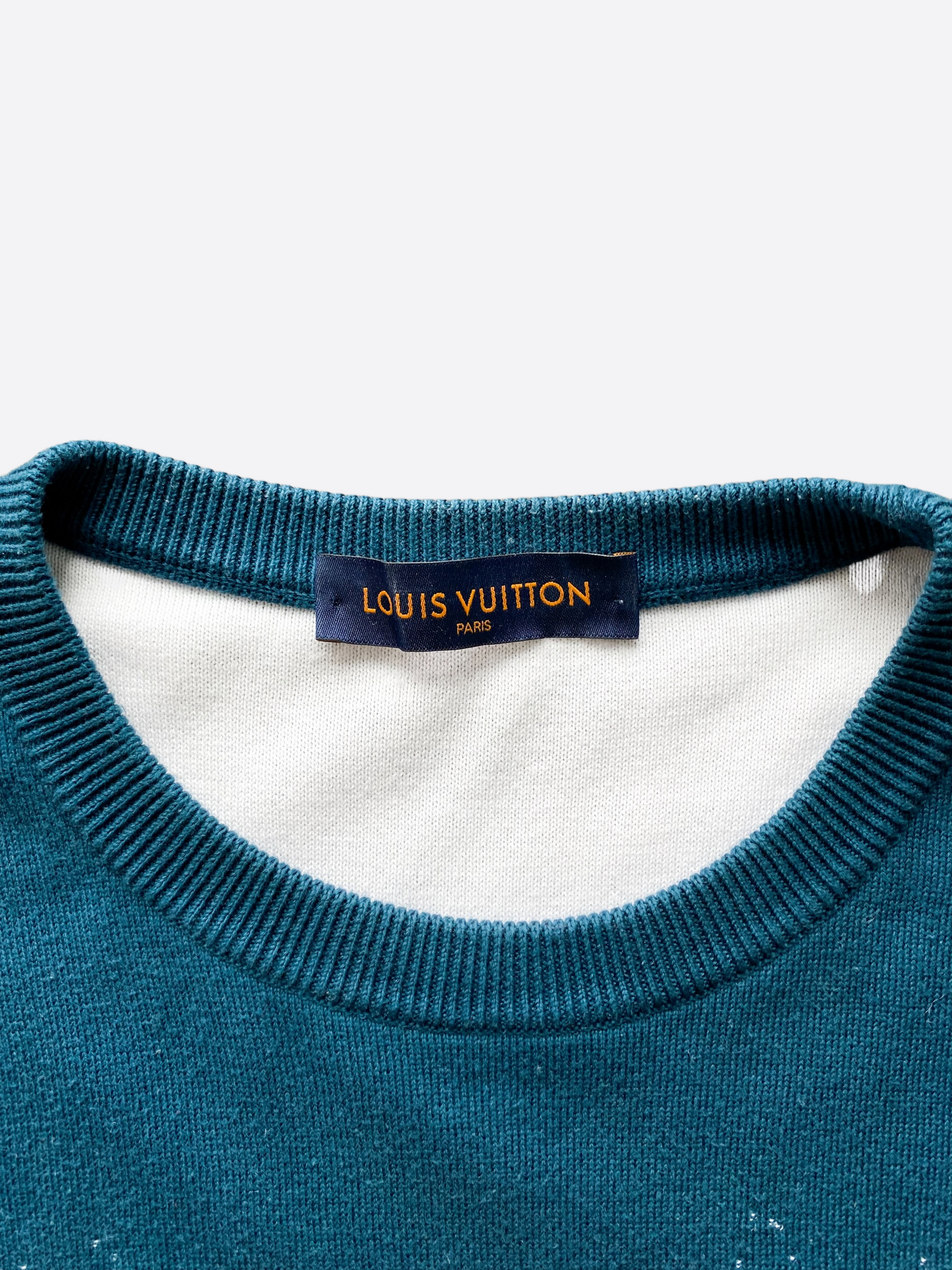 Louis Vuitton Turquoise Monogram Gradient Sweater