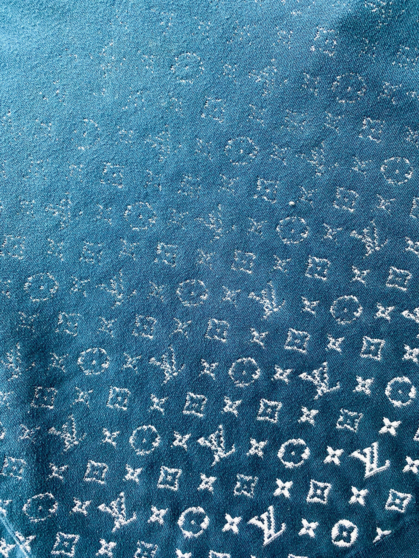 Louis Vuitton Turquoise Monogram Gradient Sweater