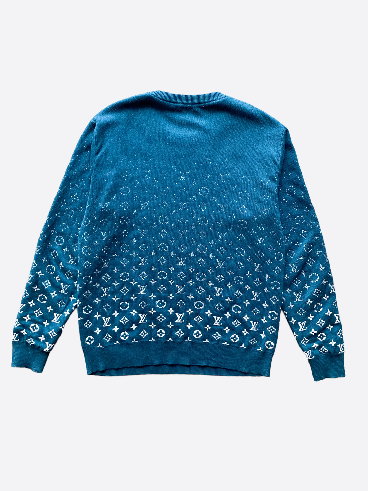 Louis Vuitton Turquoise Monogram Gradient Sweater