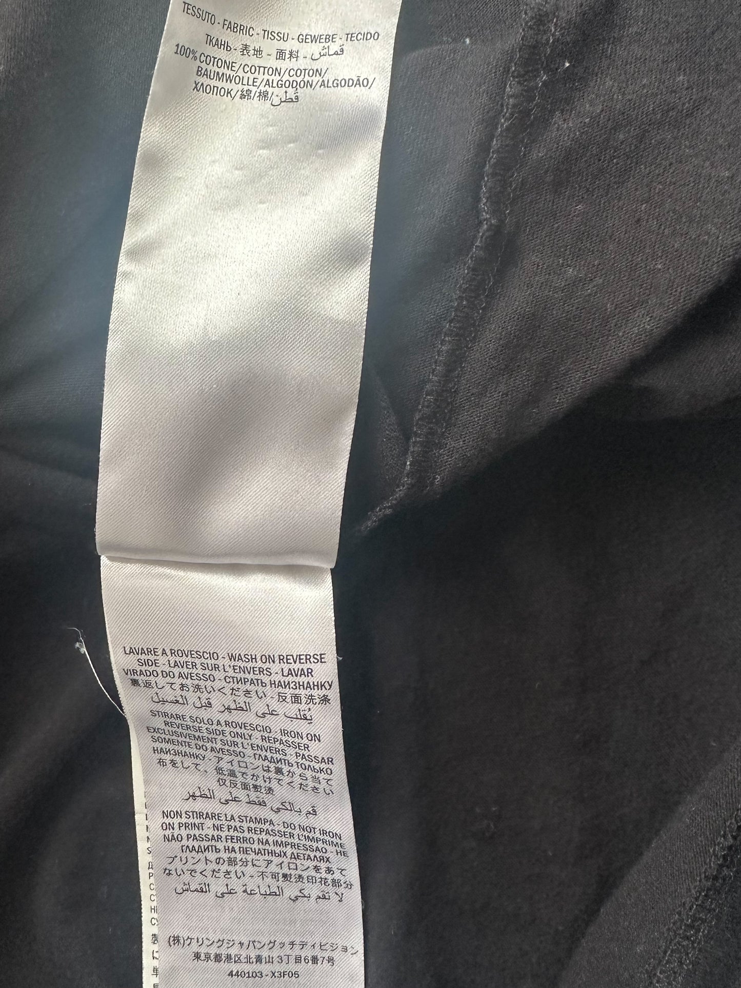 Gucci Black Belt Logo T-Shirt