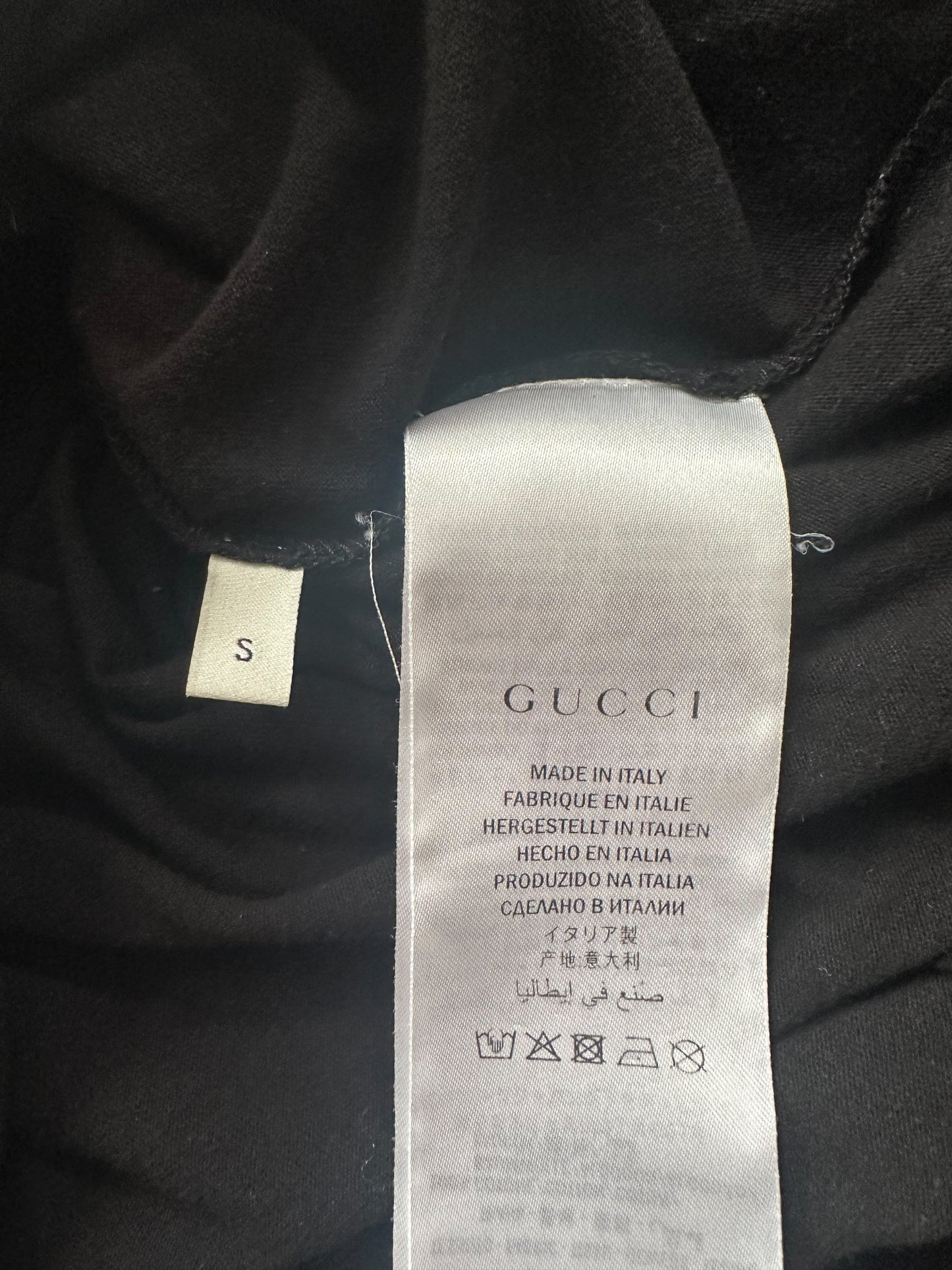 Gucci Black Belt Logo T-Shirt