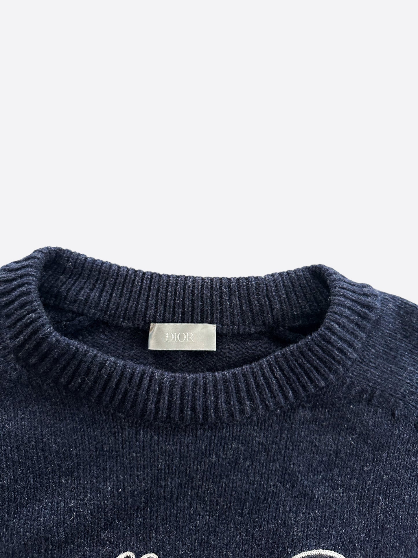 Dior Navy Atelier Wool Knitted Sweater