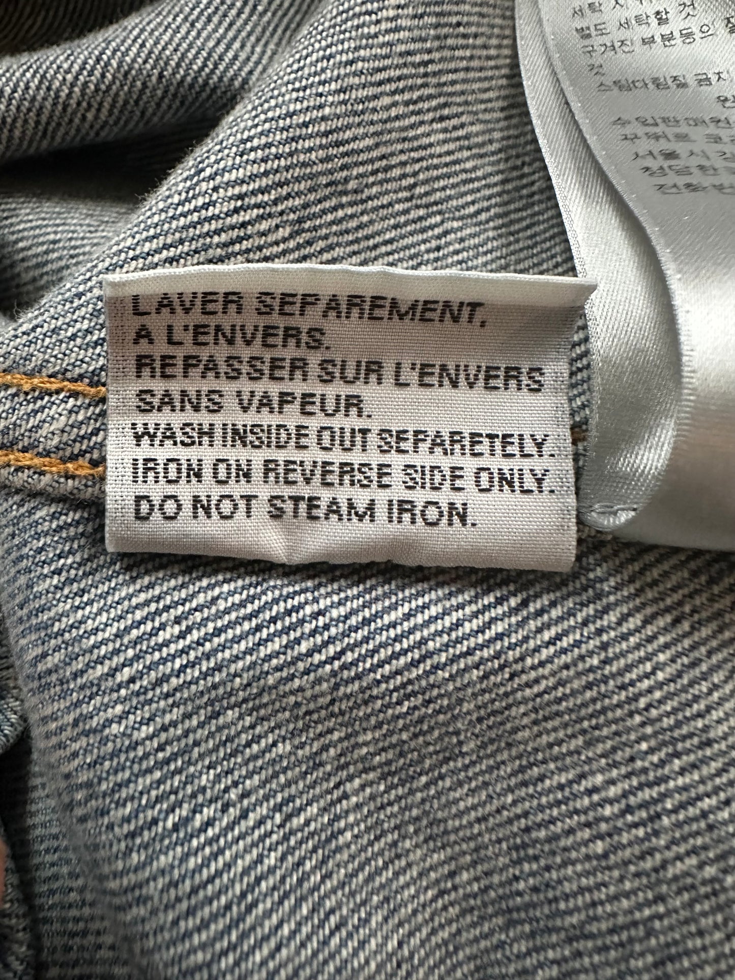 Dior Stussy Blue Embroidered Denim Button Up Shirt