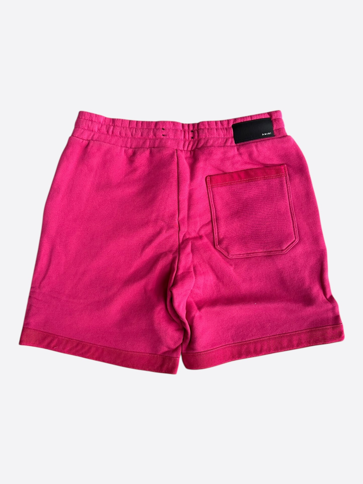 Amiri Pink & Red Core Logo Shorts
