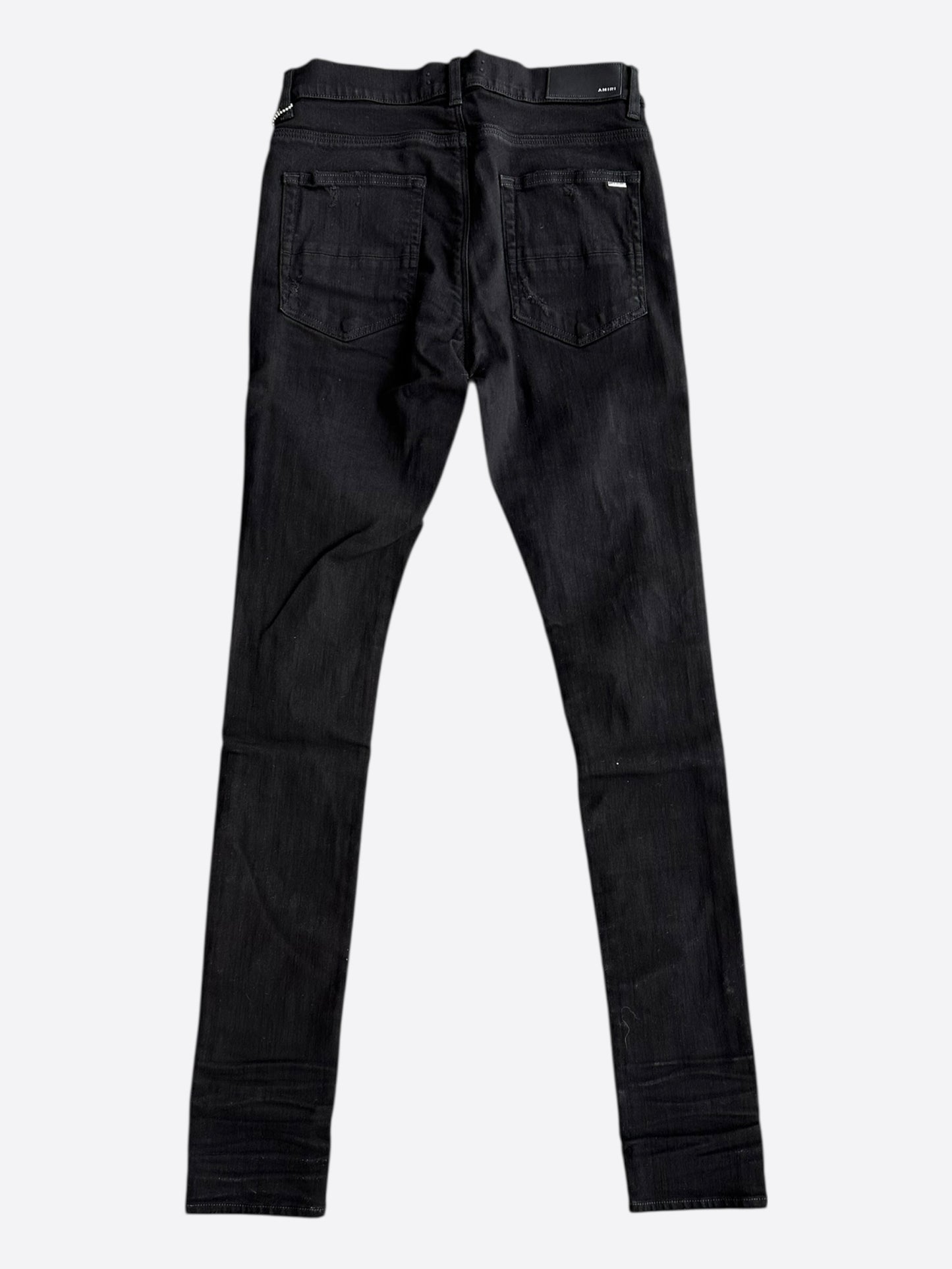 Amiri Black Distressed Thrasher Jeans
