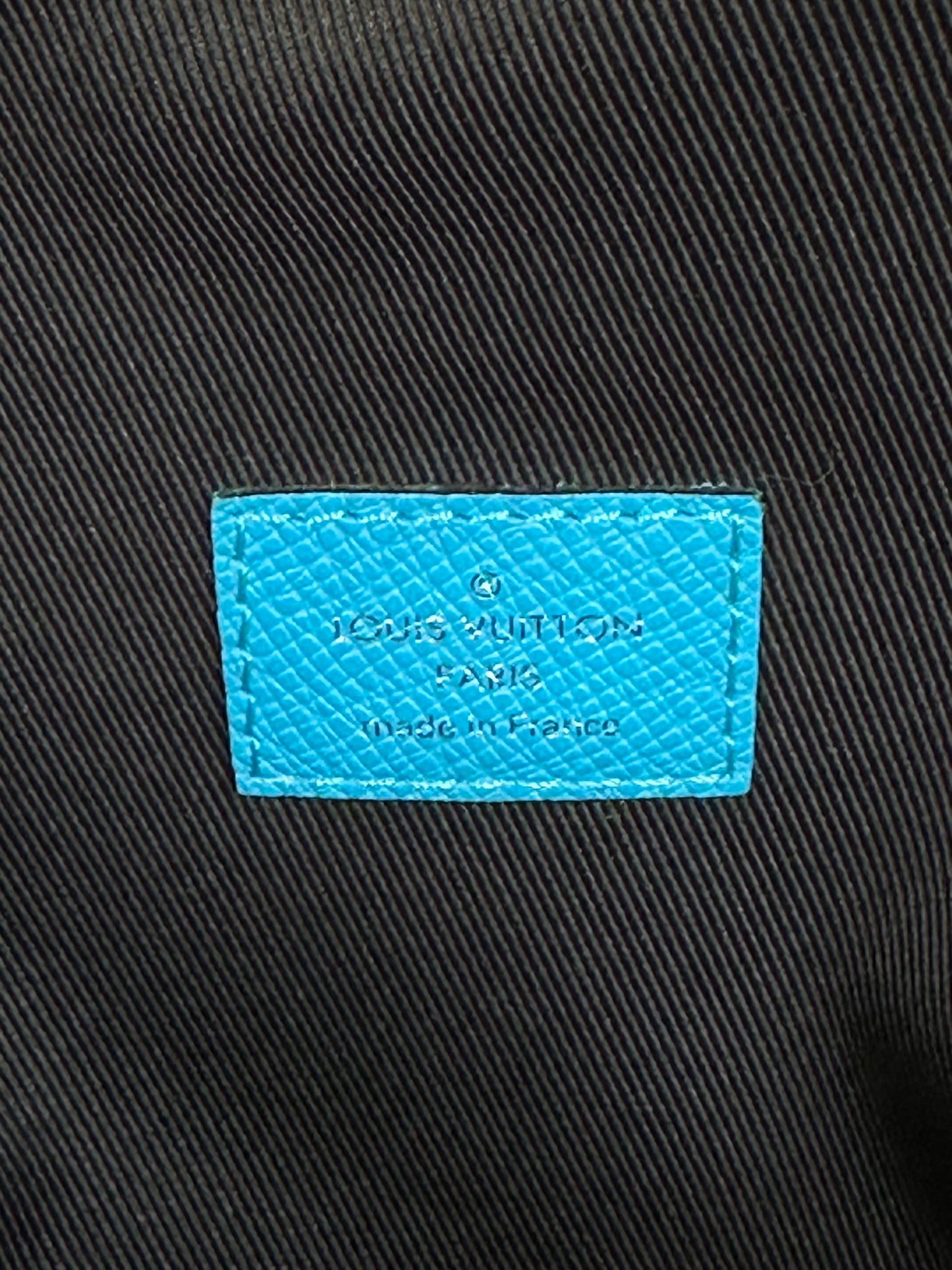 Louis Vuitton Blue Taigarama Monogram Discovery Backpack