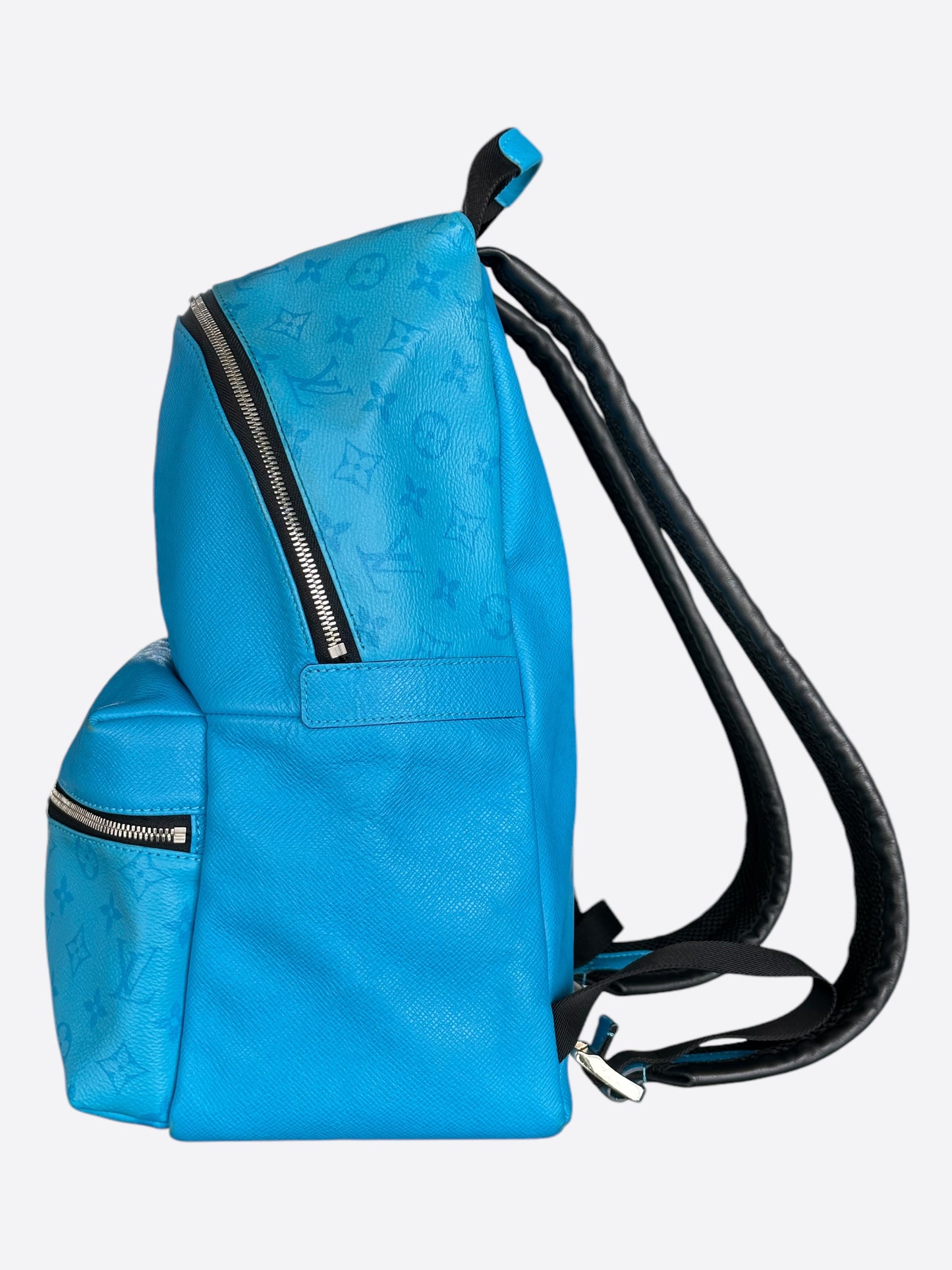 Louis Vuitton Blue Taigarama Monogram Discovery Backpack