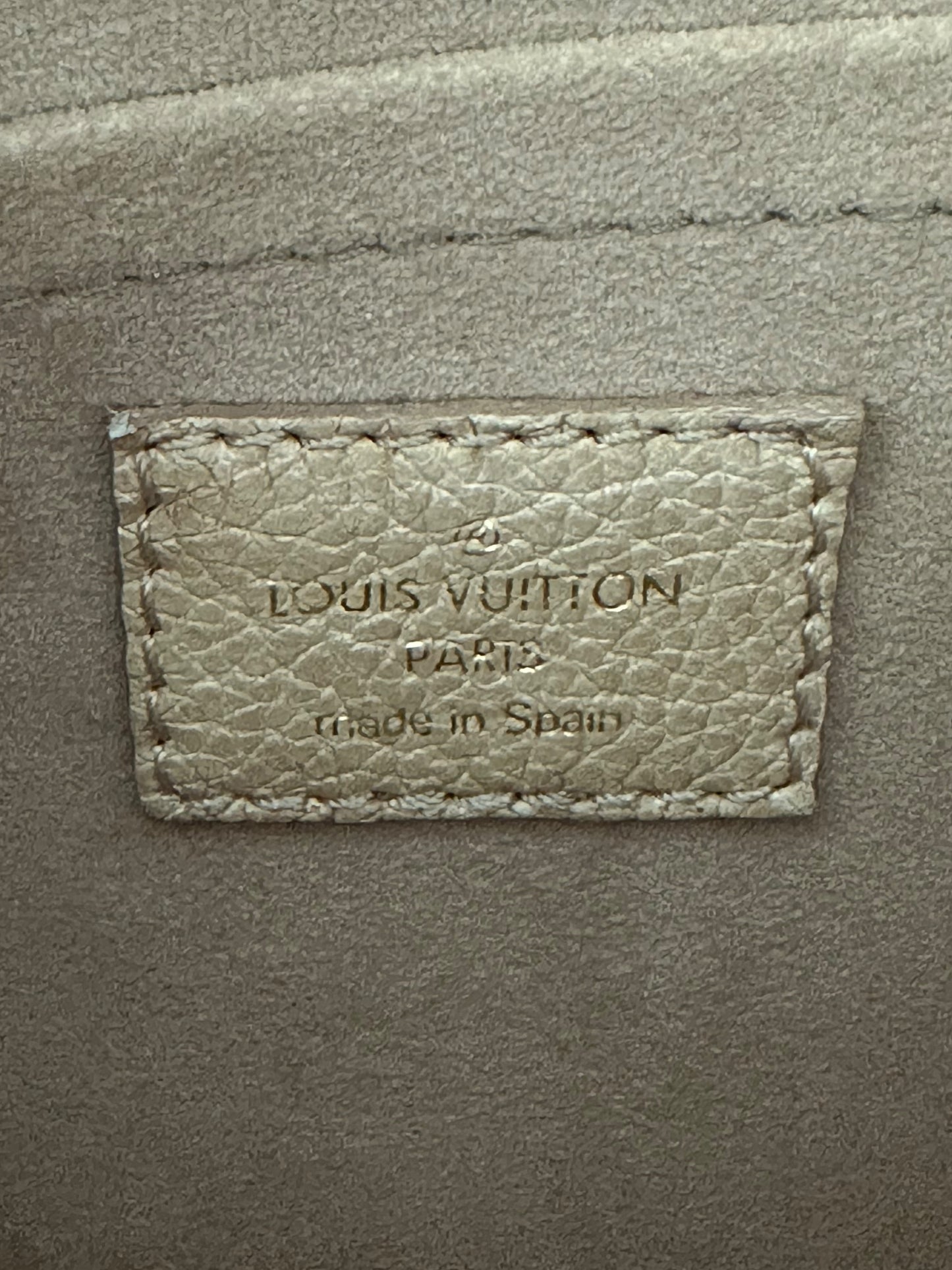 Louis Vuitton Stardust Beige Empreinte Monogram Speedy 20