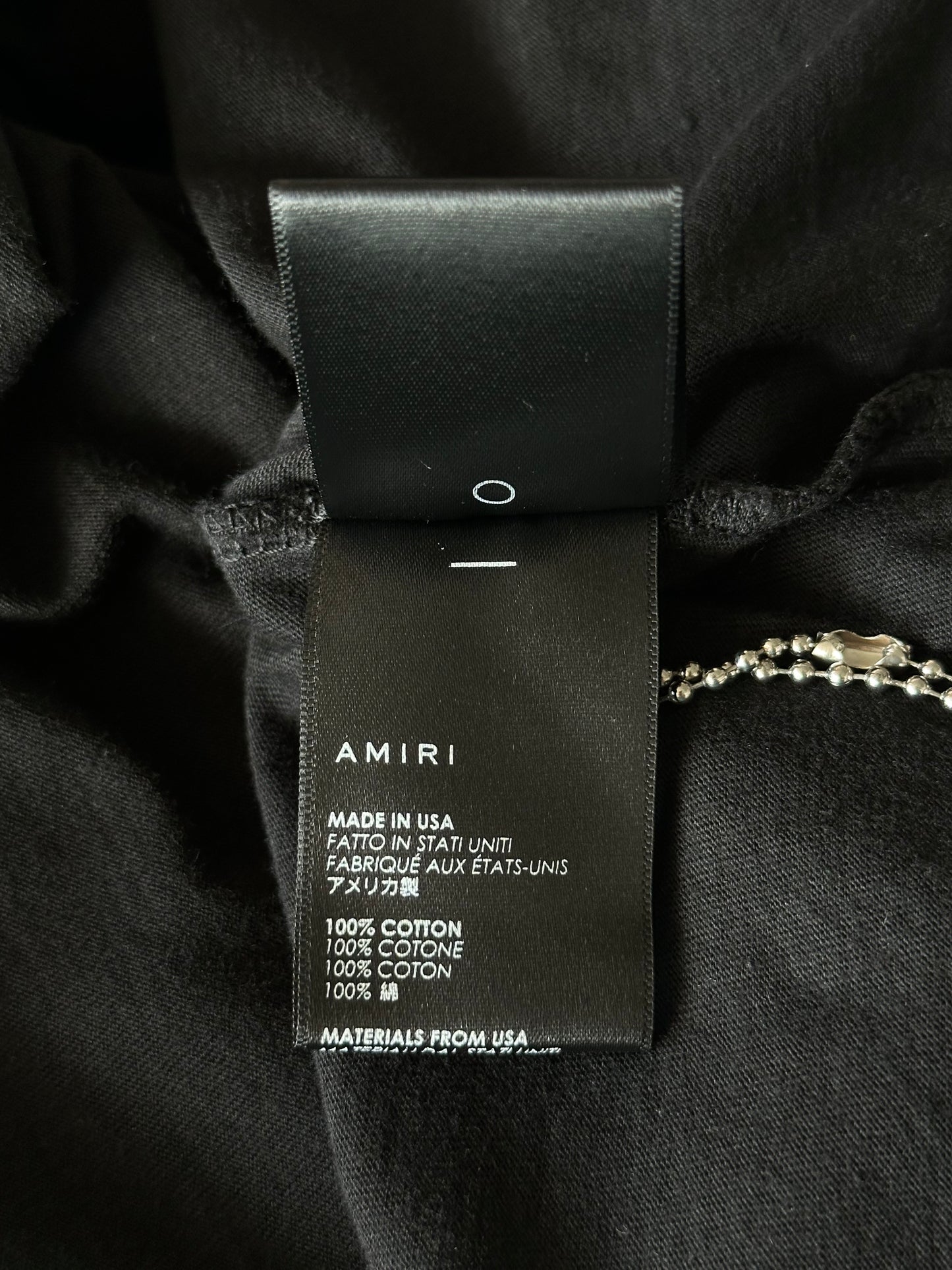 Amiri Playboy Black & Rainbow Bunny Logo T-Shirt