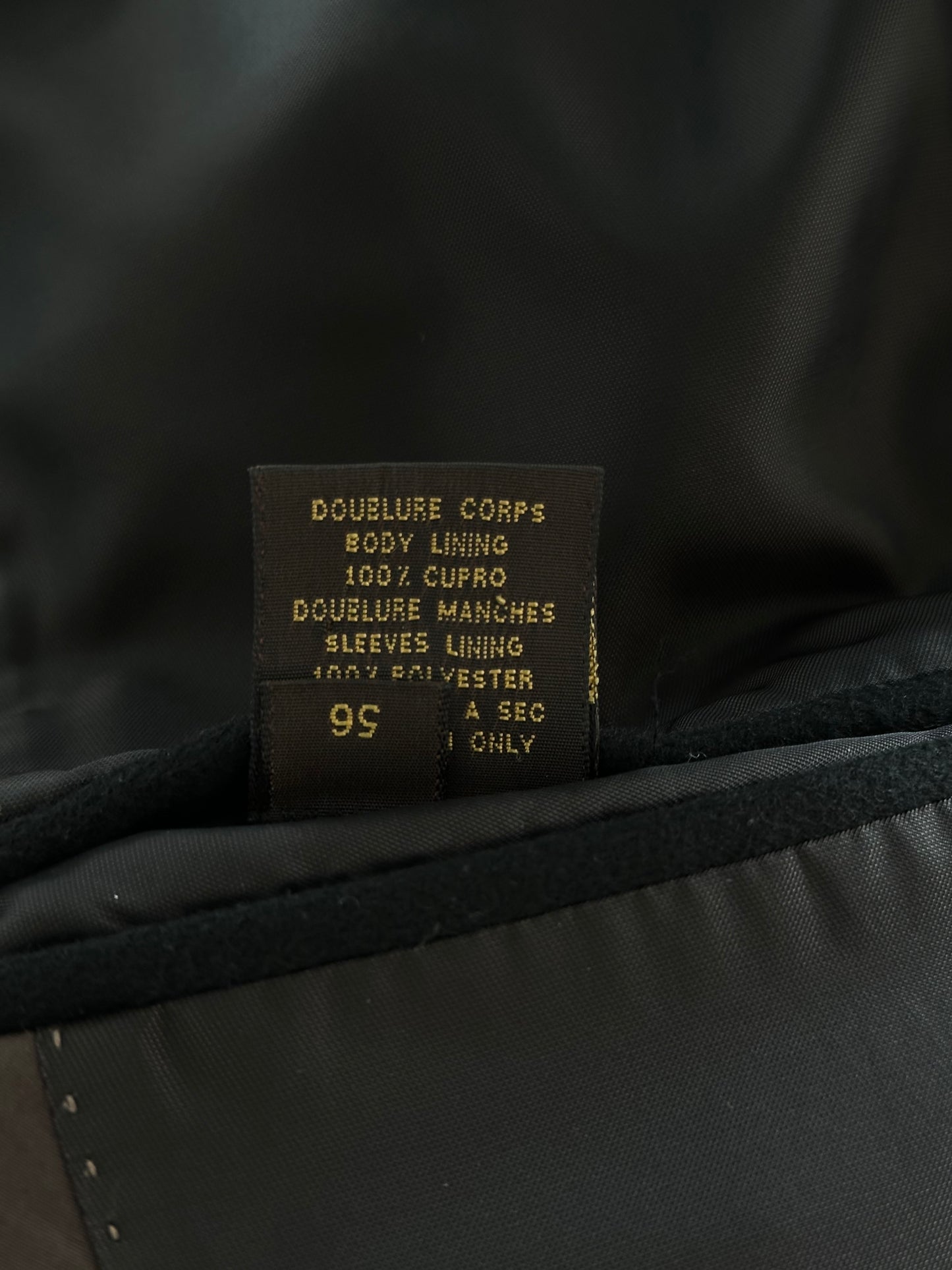 Louis Vuitton Black Wool Peacoat