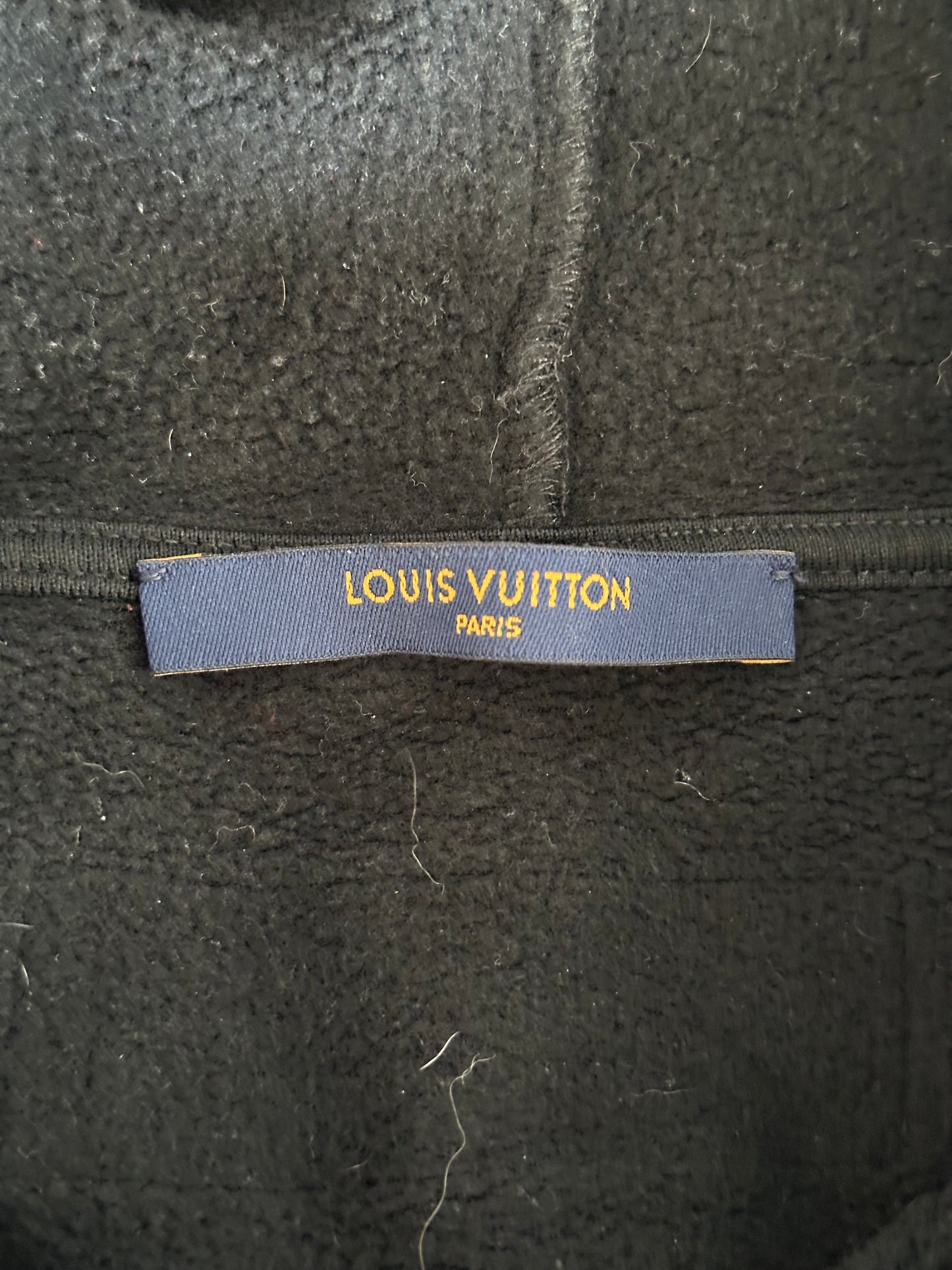 Louis Vuitton Black & Silver Graphic Hoodie