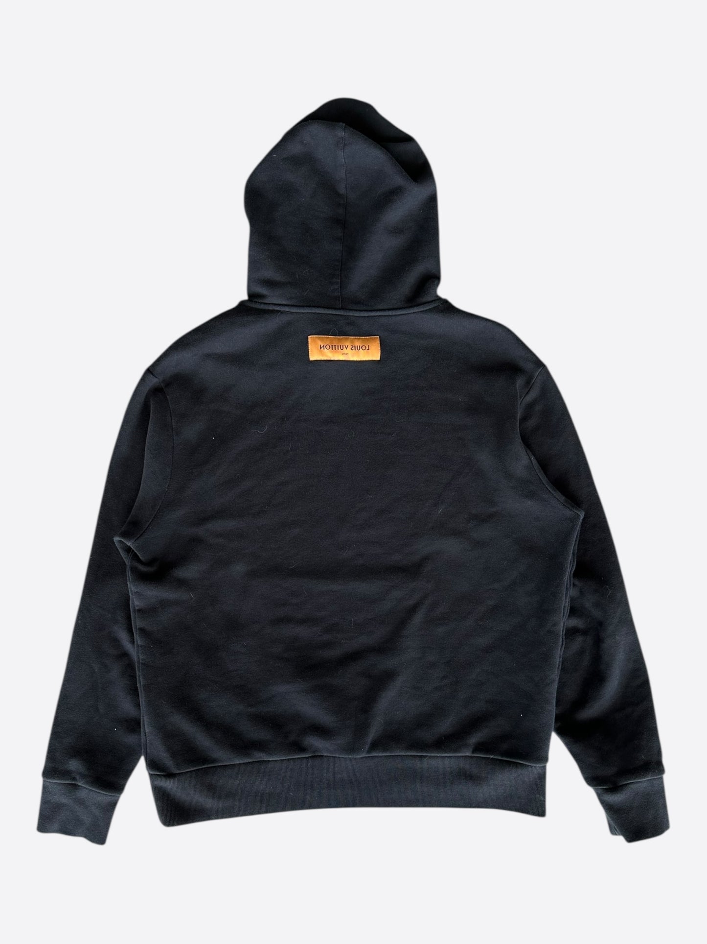 Louis Vuitton Black & Silver Graphic Hoodie