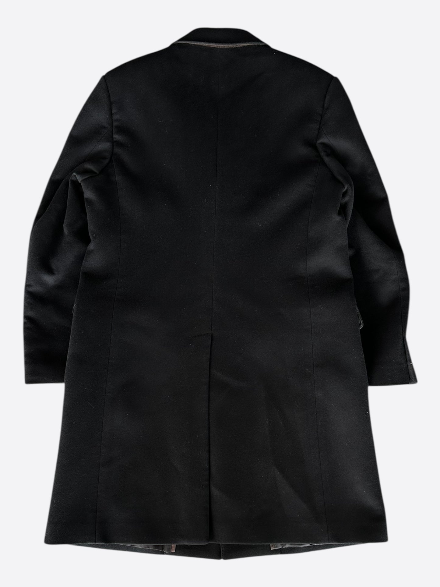Louis Vuitton Black Wool Peacoat