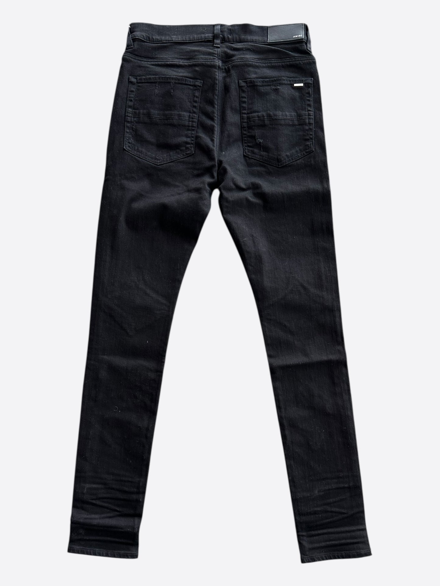 Amiri Black & Multicolor Paisley Patch MX1 Jeans
