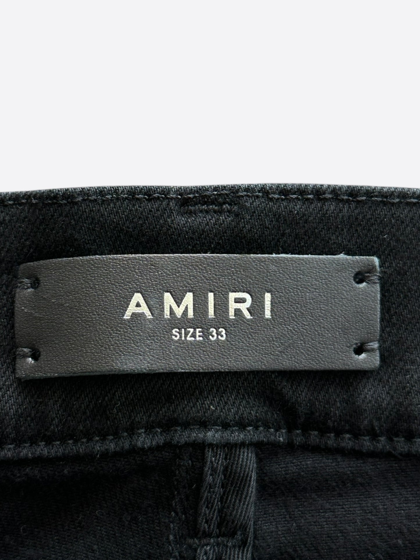Amiri Black & Multicolor Paisley Patch MX1 Jeans
