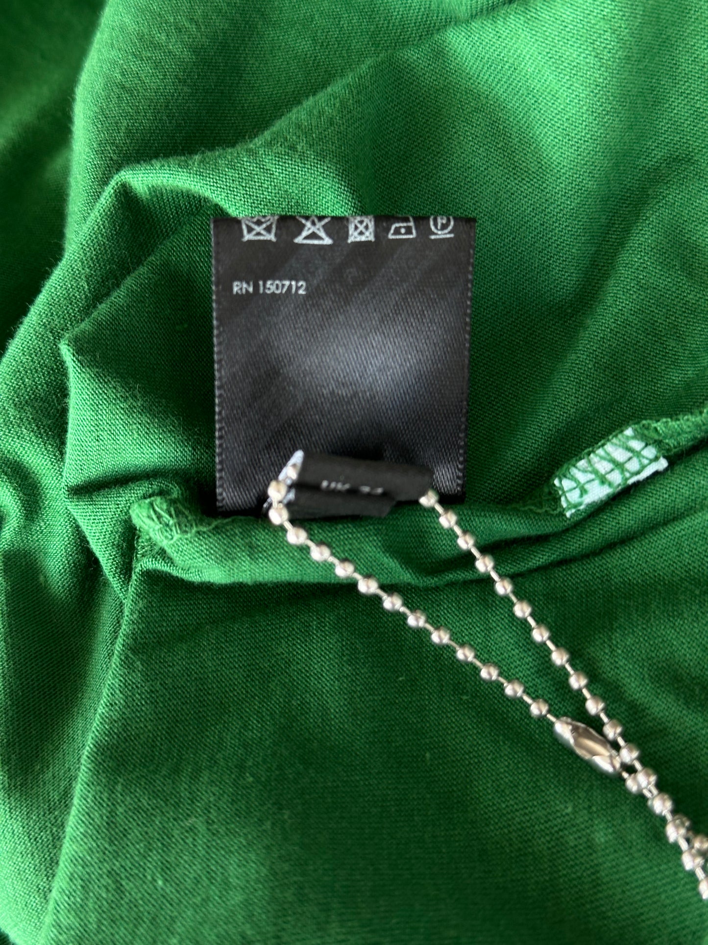 Amiri Green & White MA Core Logo T-Shirt