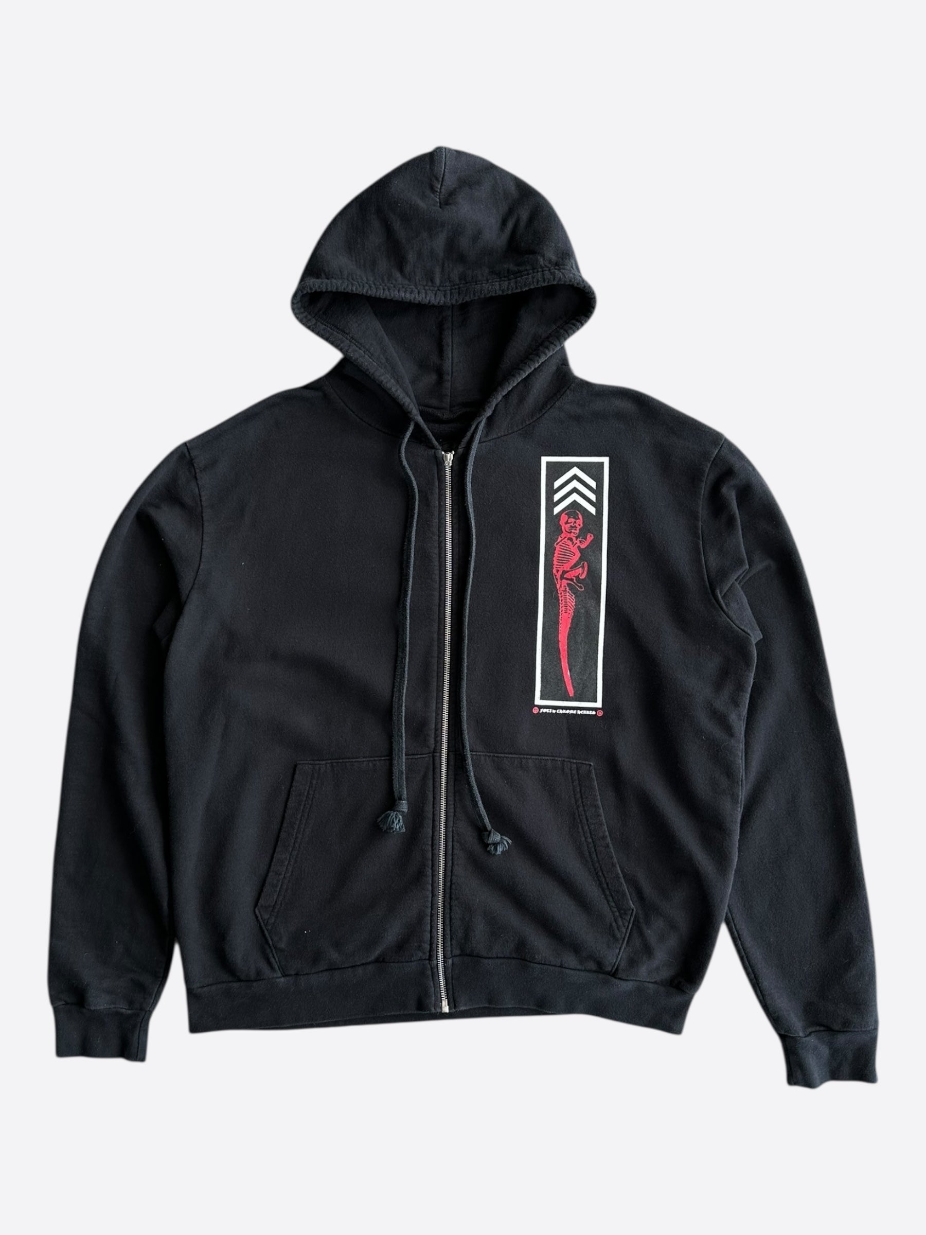Chrome Hearts 黒 ジップアップパーカー chrome-hearts-black-tonal-