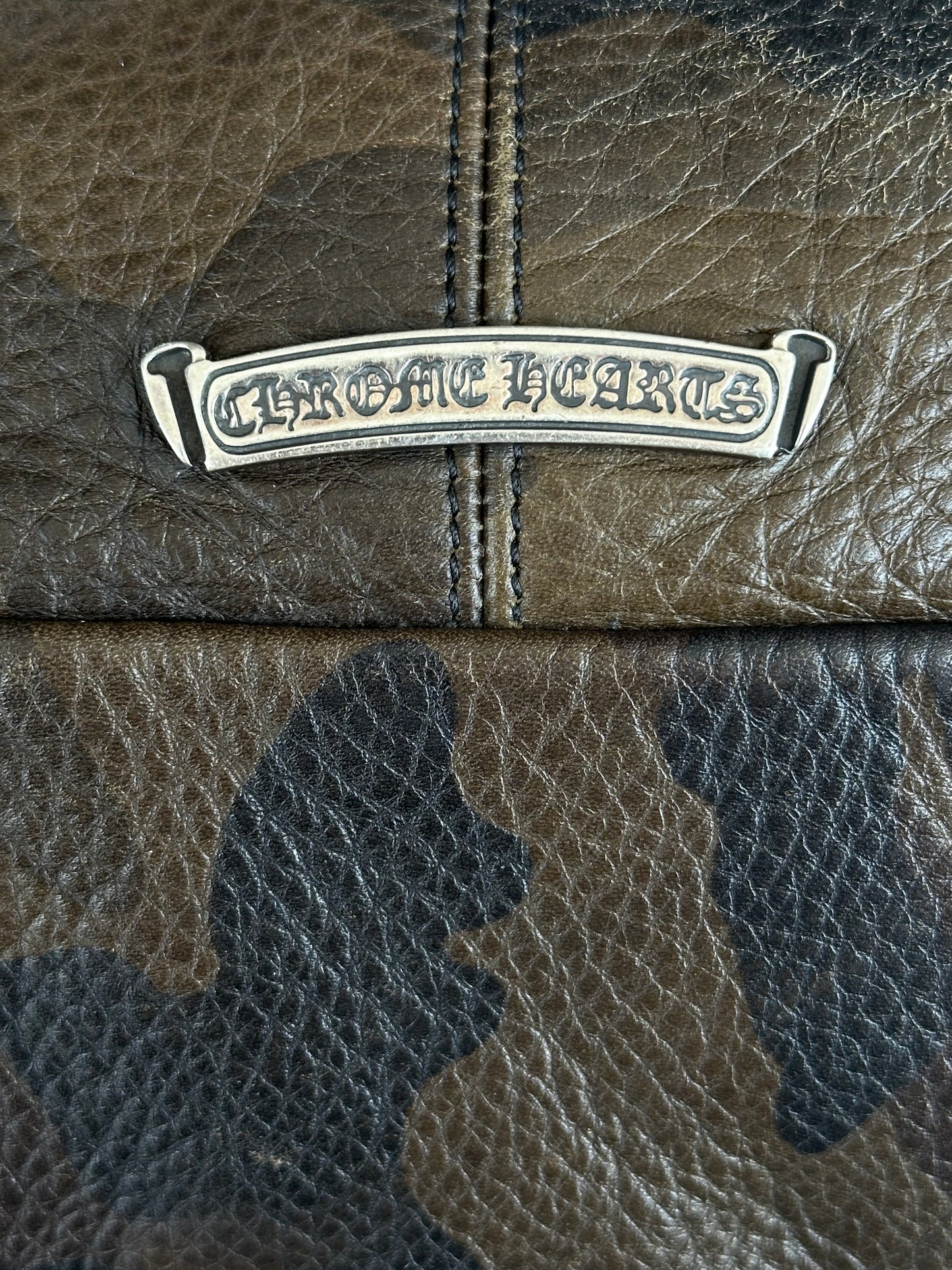 Chrome Hearts Green Camouflage Leather Snat Pack
