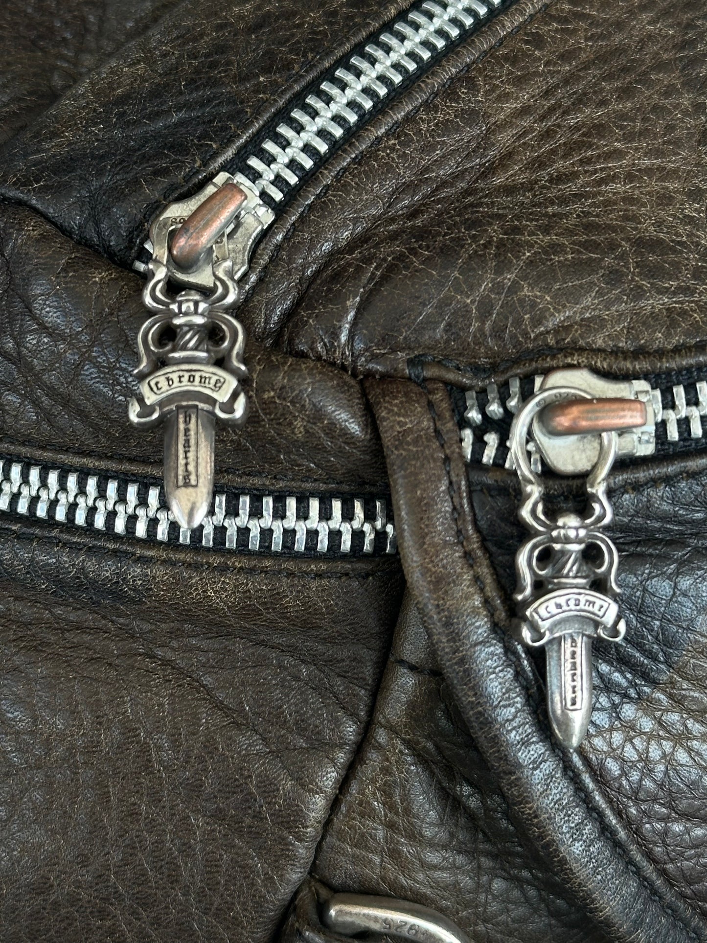 Chrome Hearts Green Camouflage Leather Snat Pack