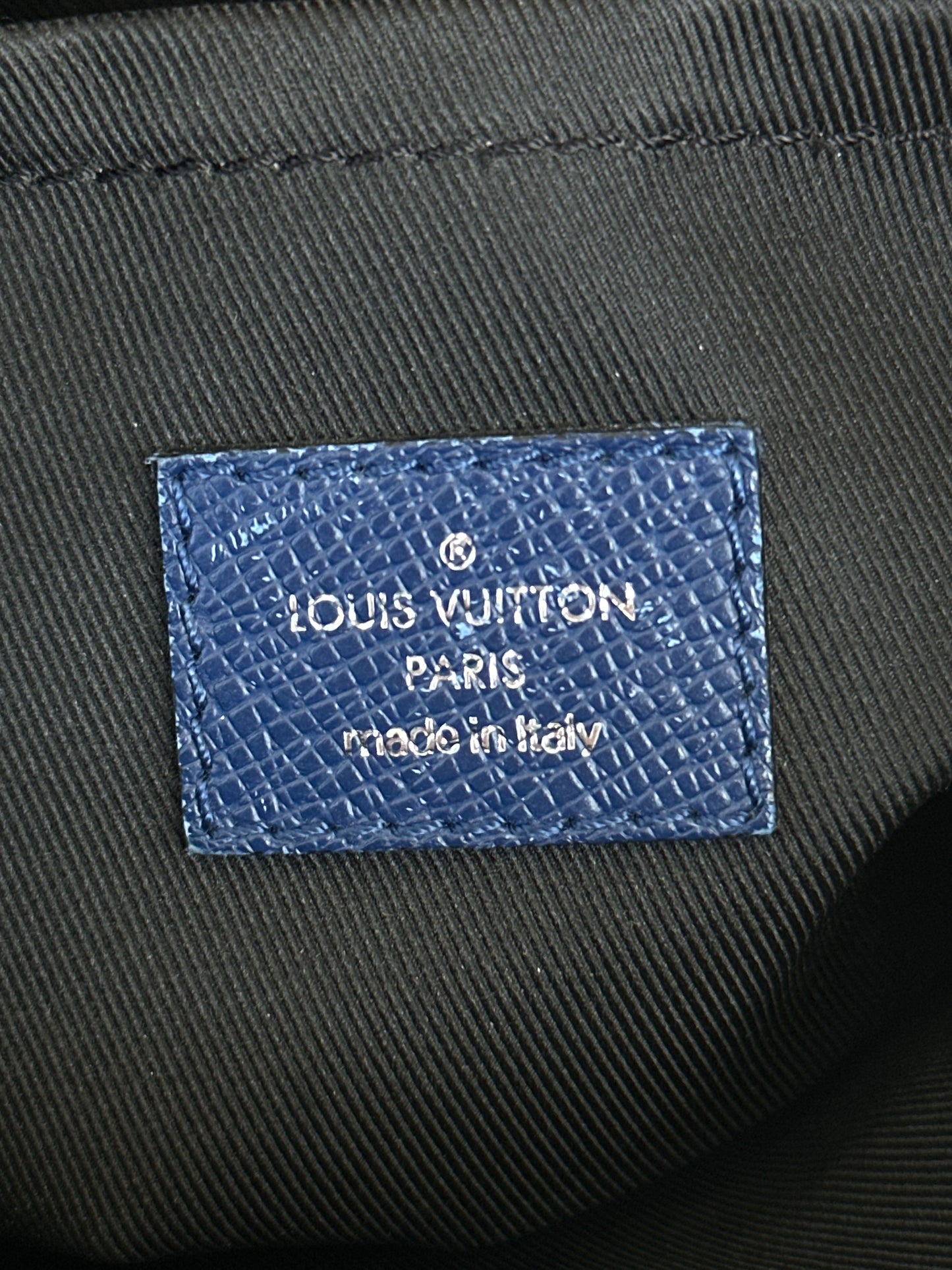 Louis Vuitton Blue Taigarama Monogram Outdoor Messenger Bag