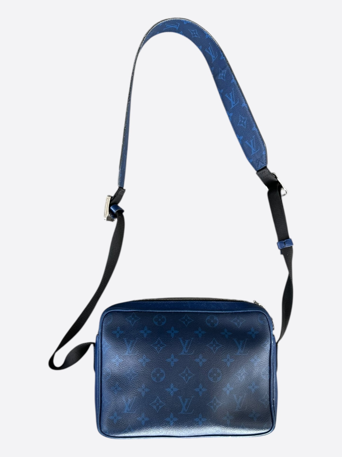 Louis Vuitton Blue Taigarama Monogram Outdoor Messenger Bag