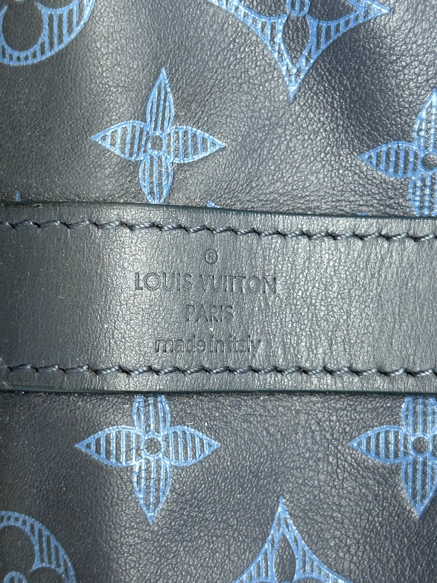 Louis Vuitton Blue Shadow Monogram Keepall 50