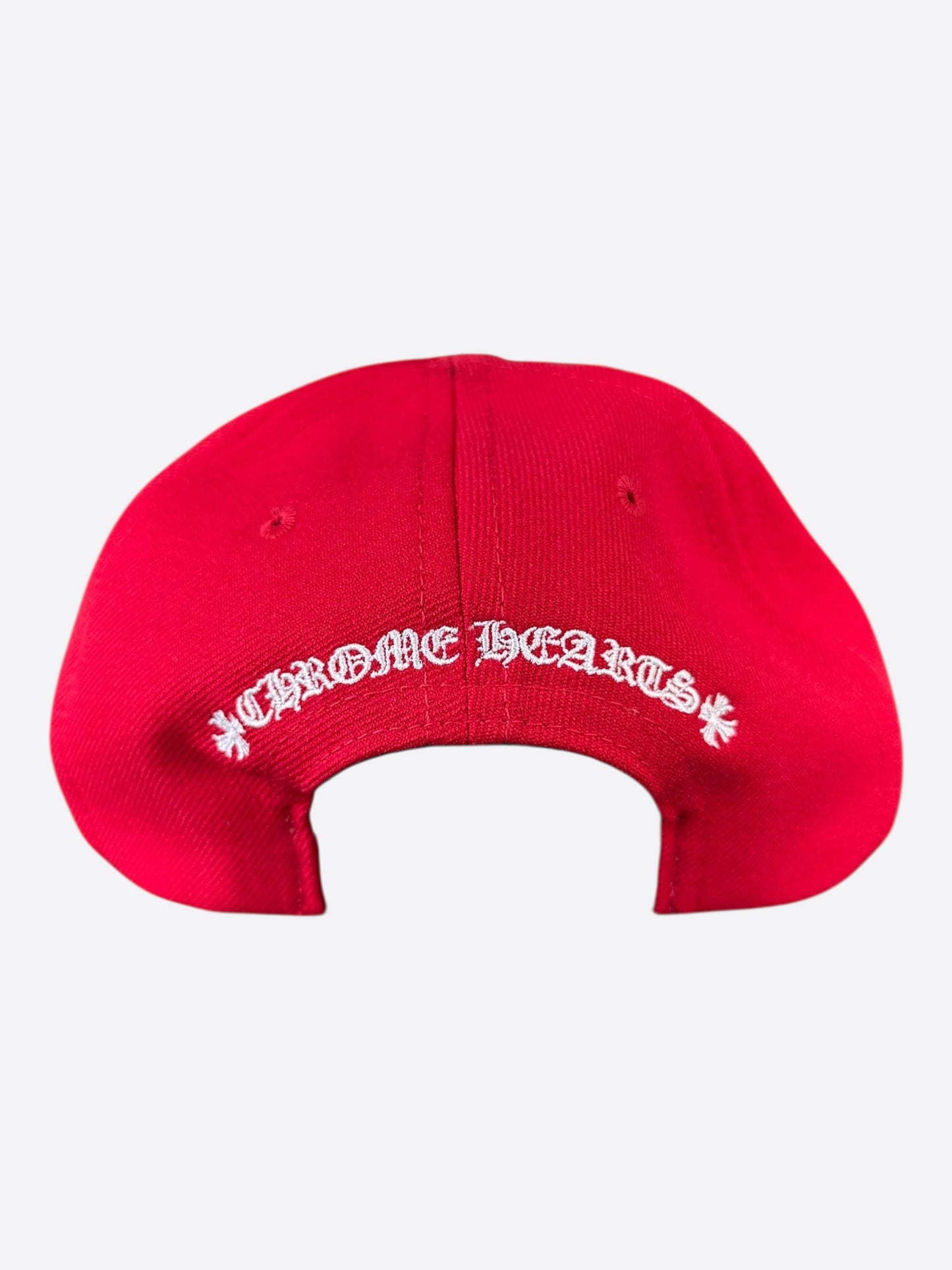 Chrome Hearts Red & White CH Logo Hat