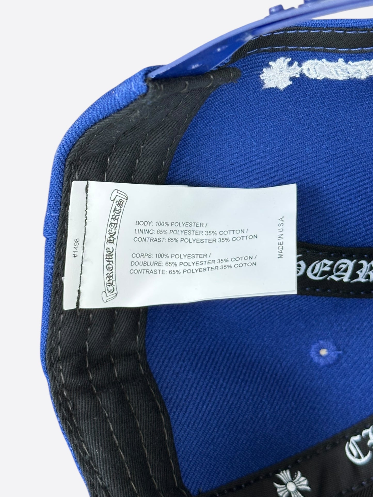 Chrome Hearts Blue & White CH Logo Hat