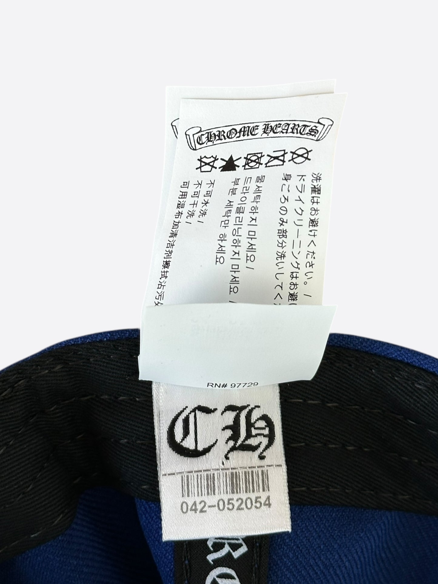 Chrome Hearts Blue & White CH Logo Hat