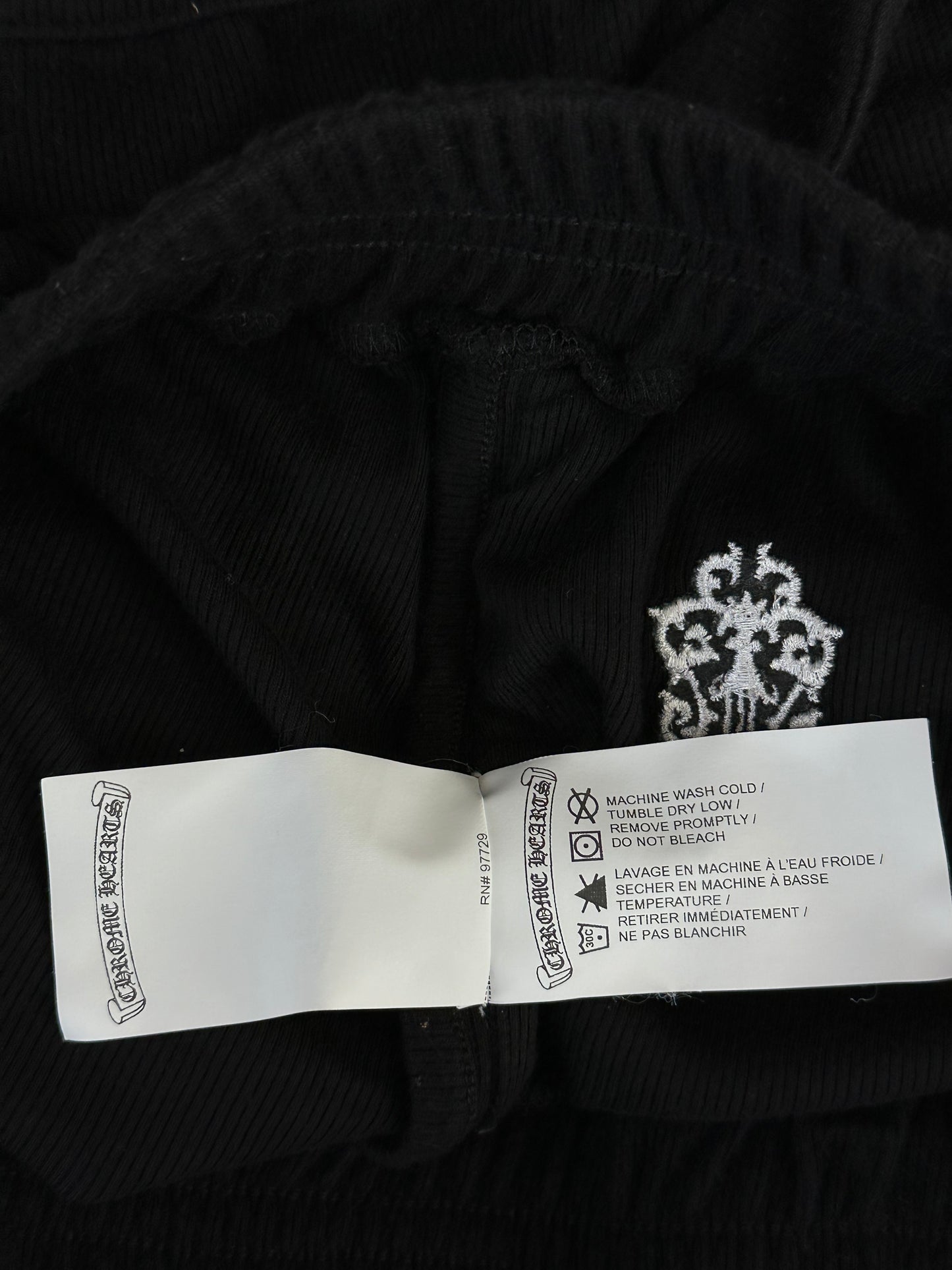 Chrome Hearts Black & White Dagger Women's Shorts
