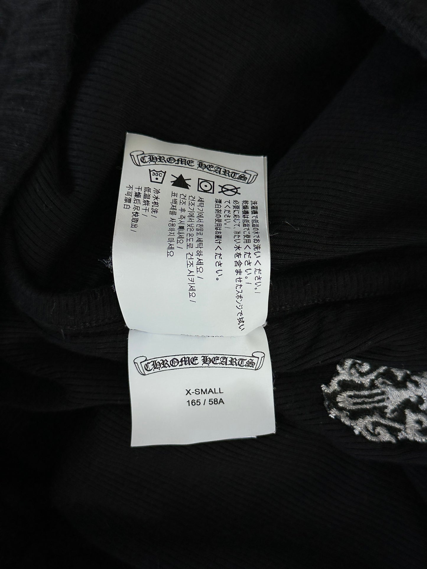 Chrome Hearts Black & White Dagger Women's Shorts