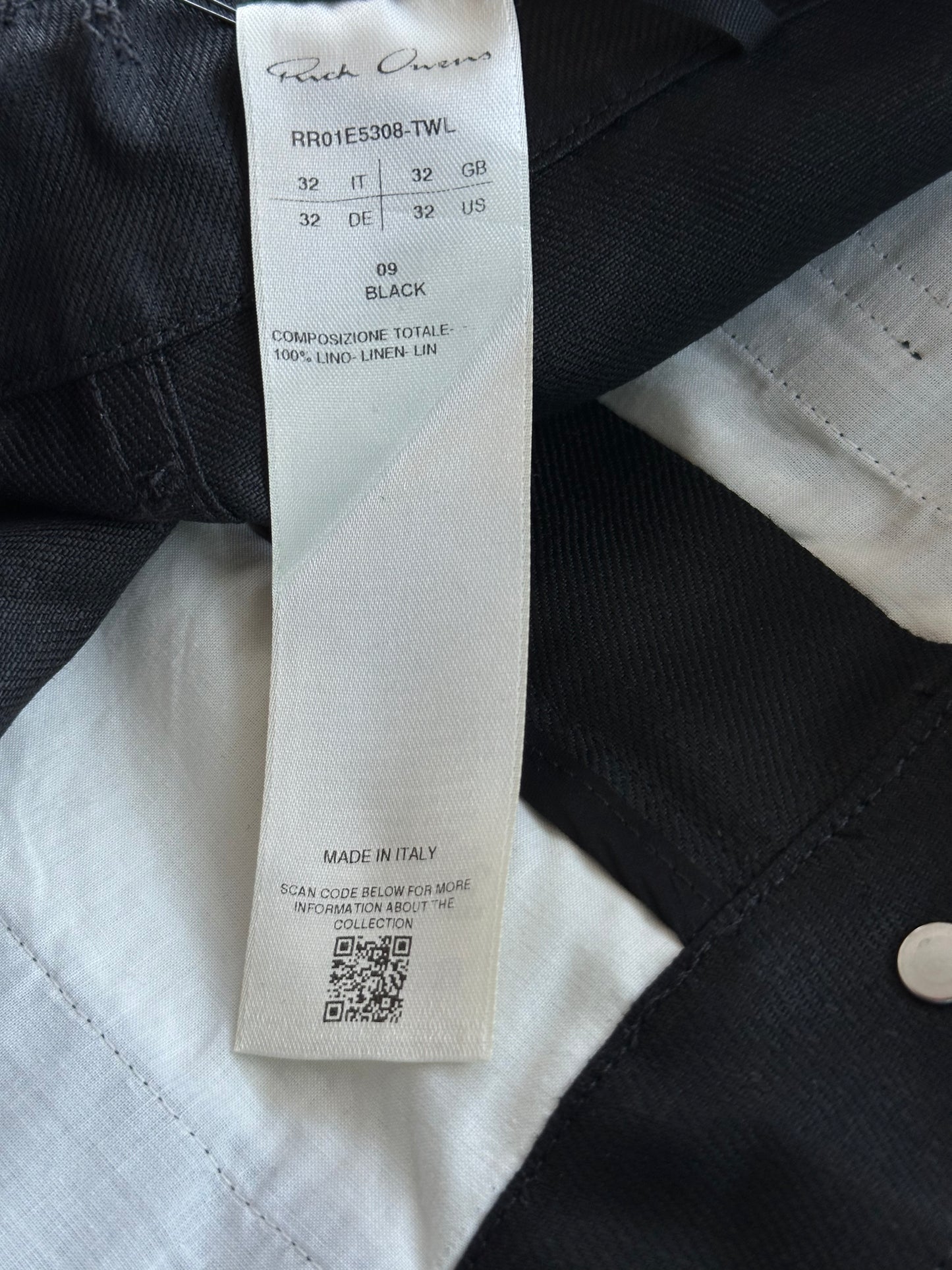 Rick Owens Black Headon Utility Pants