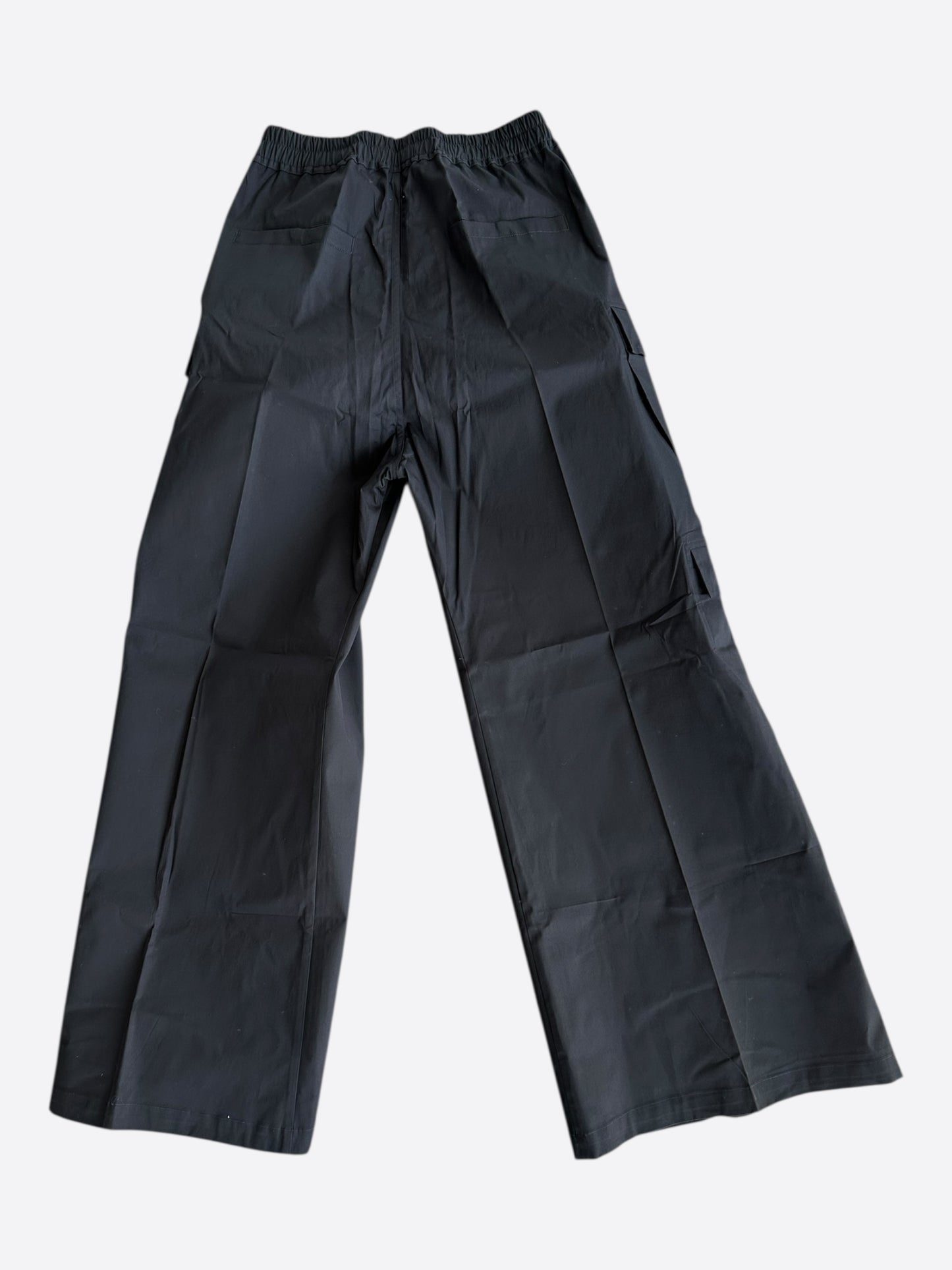 Rick Owens Black Poplin Cargobelas Pants