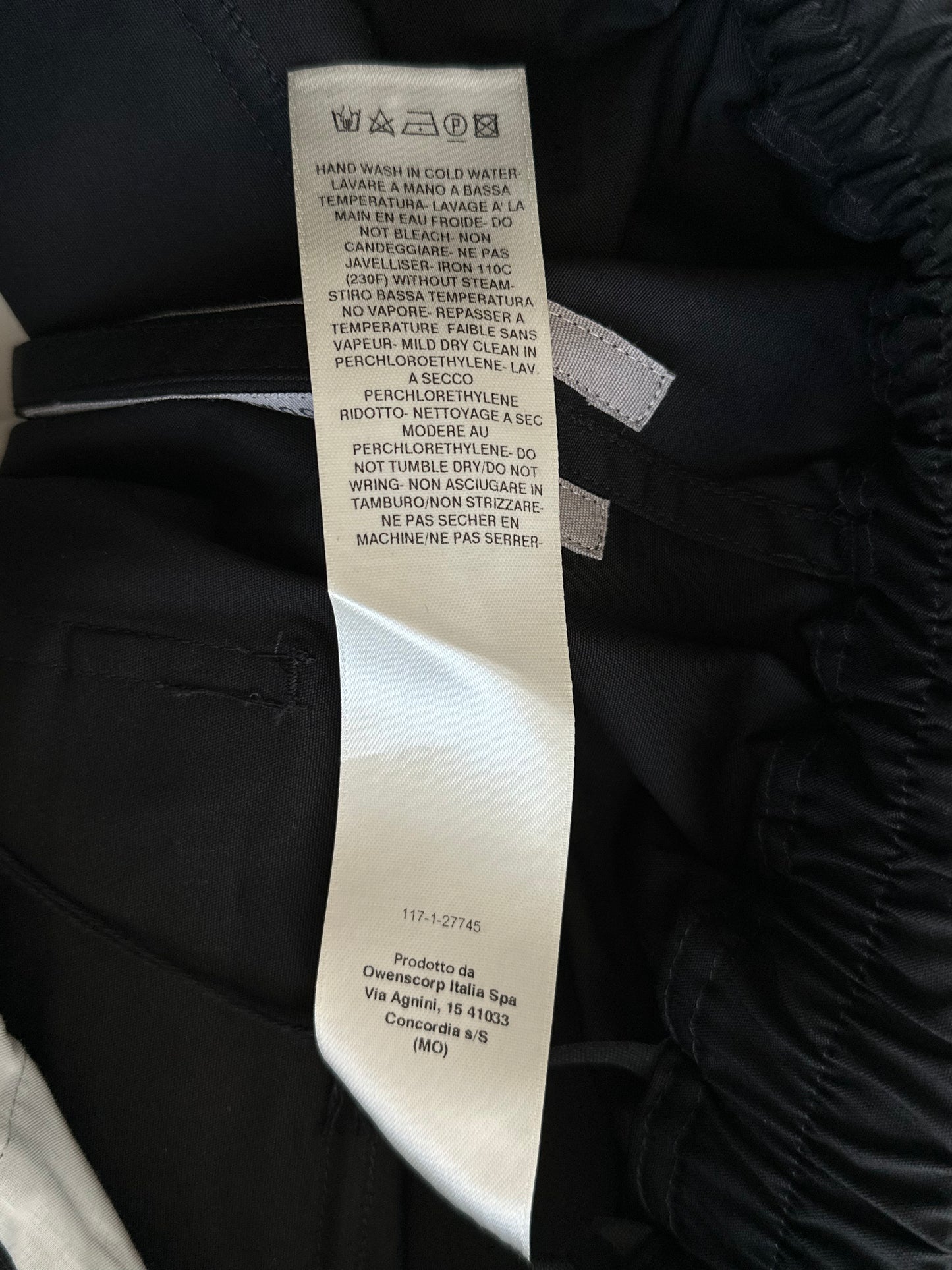 Rick Owens Black Mastodon Megacargo Pants