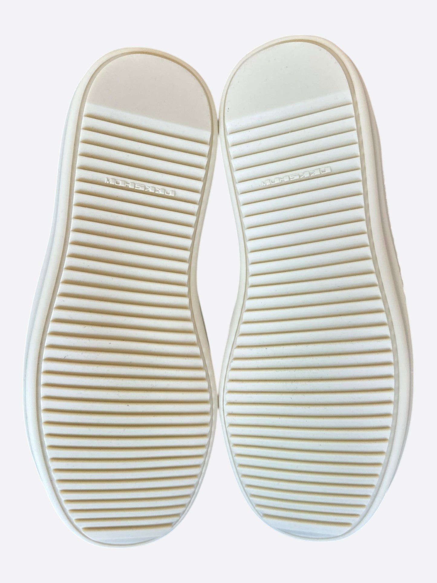 Rick Owens Grey & White Vintage Women's High Top Sneakers