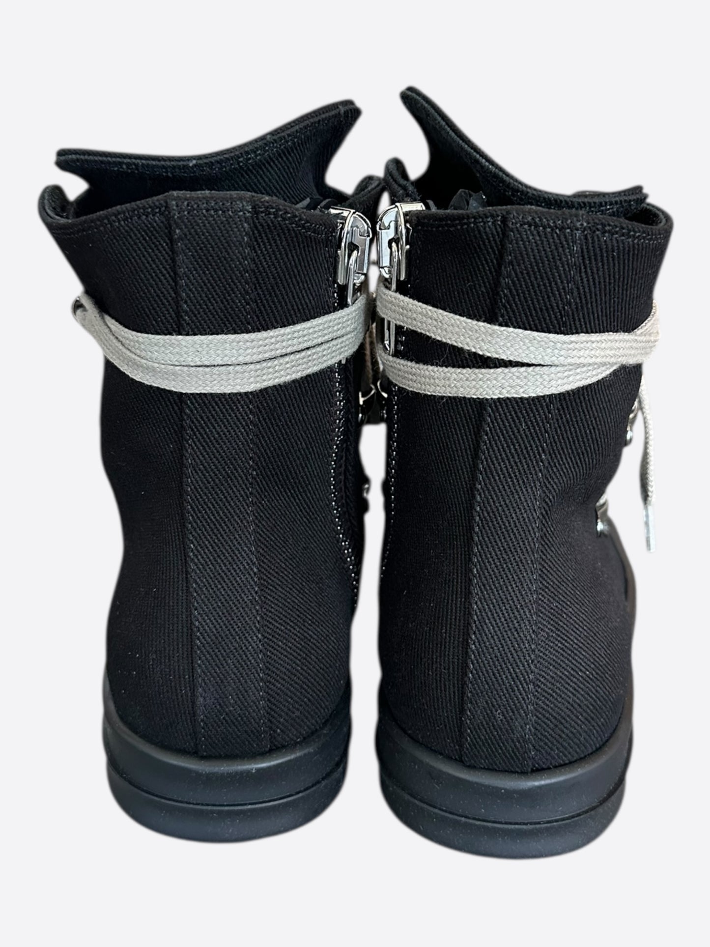 Rick Owens Black Hexagram Women's High Top Sneakers