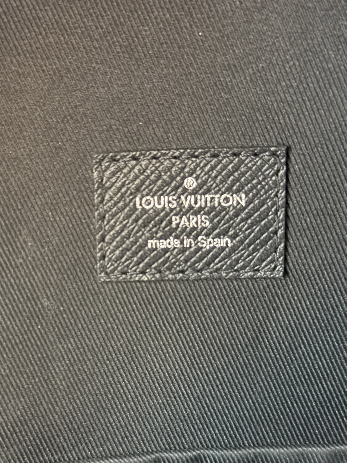 Louis Vuitton Black Taigarama Monogram Discovery Backpack