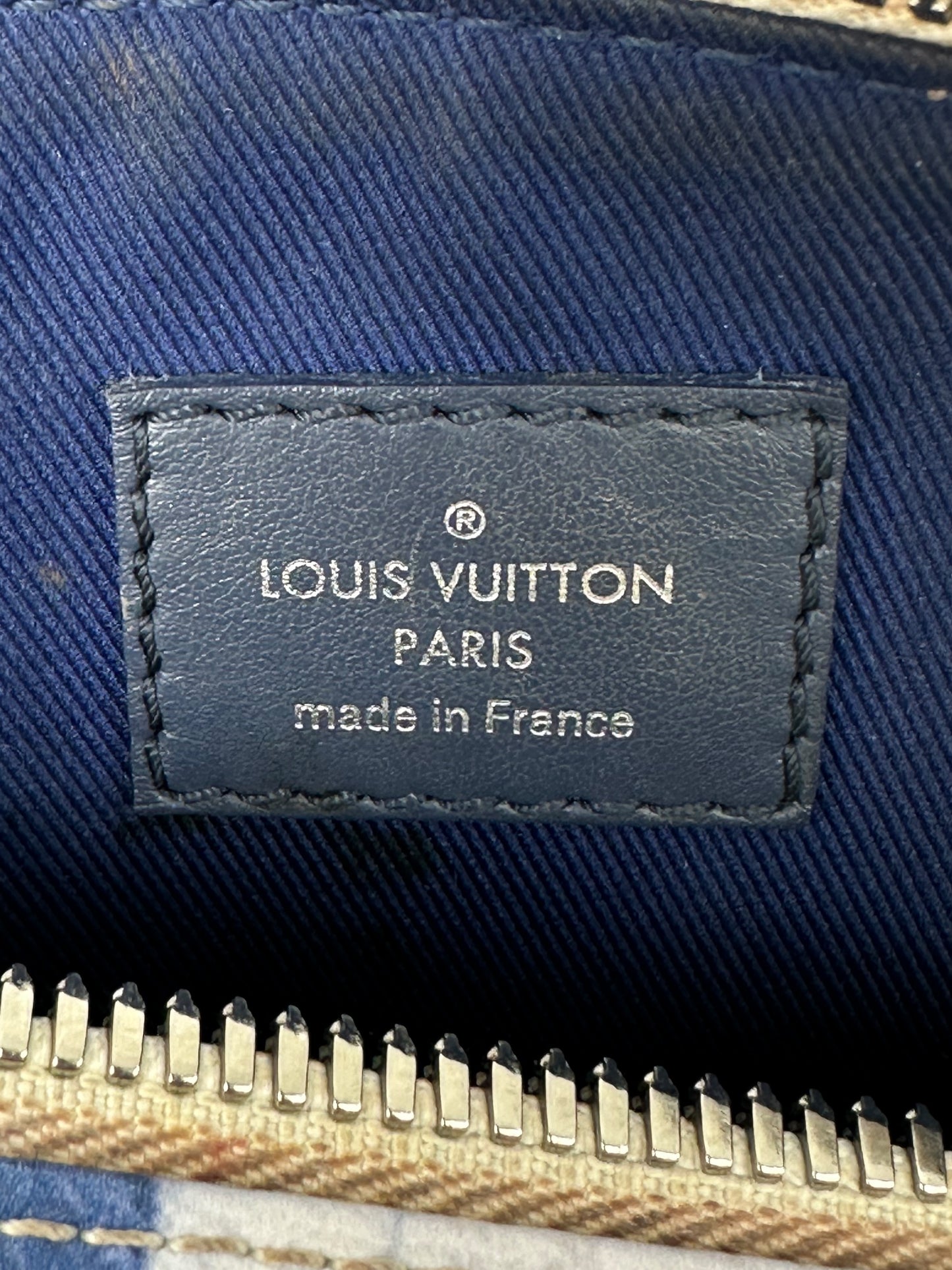 Louis Vuitton Blue & White Watercolor Monogram Keepall XS