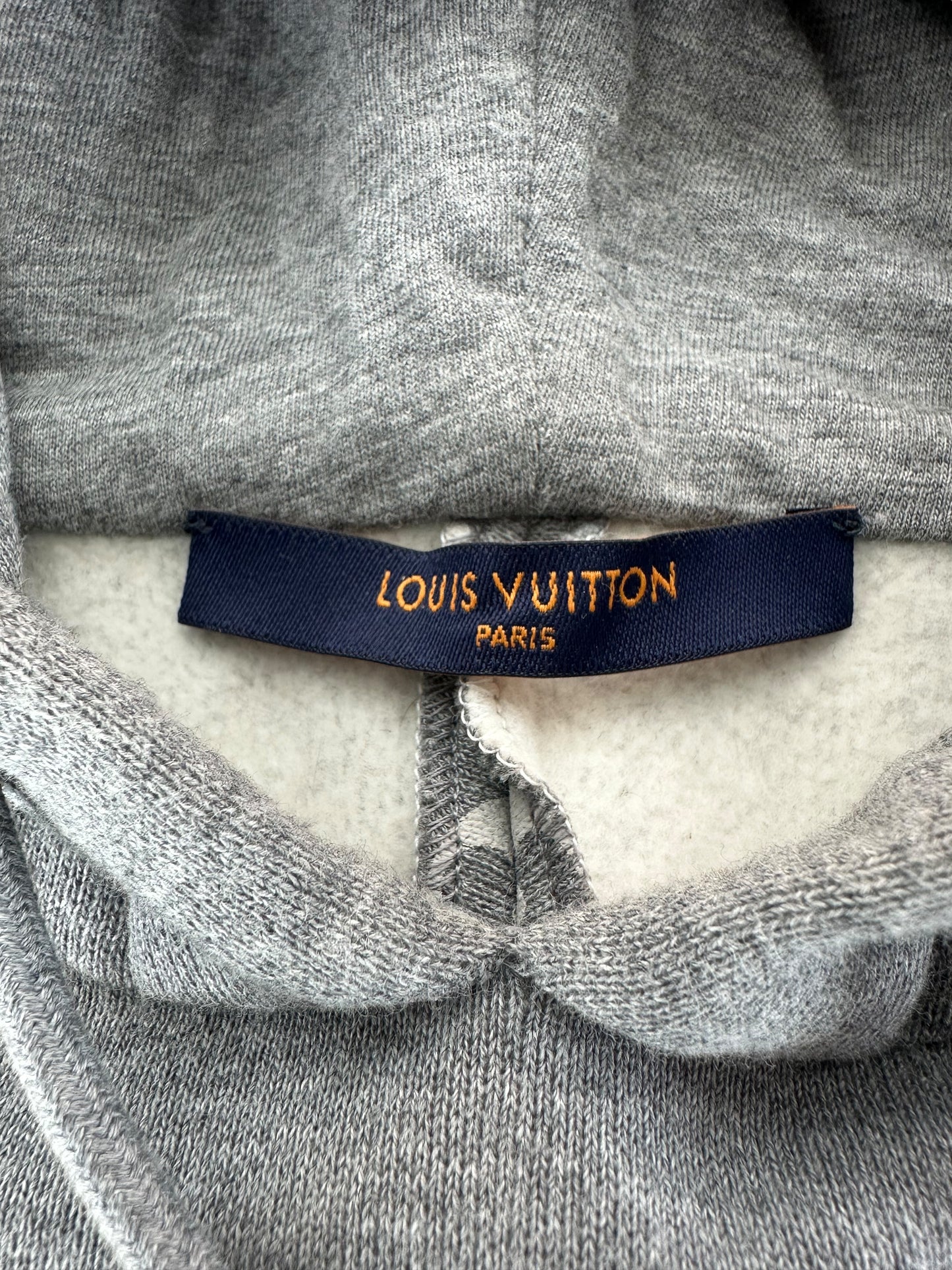 Louis Vuitton Grey Circle Cut Monogram Hoodie