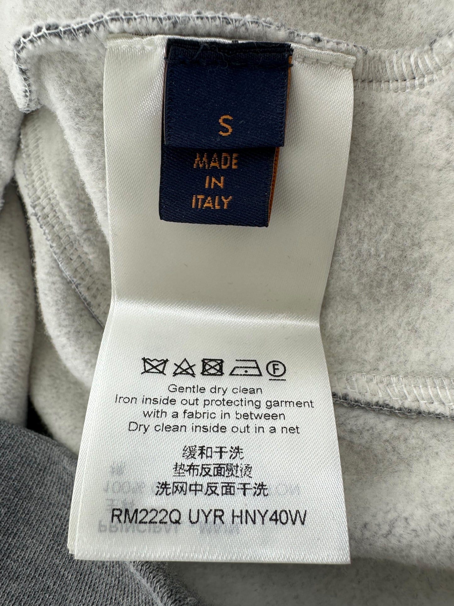 Louis Vuitton Grey Circle Cut Monogram Hoodie
