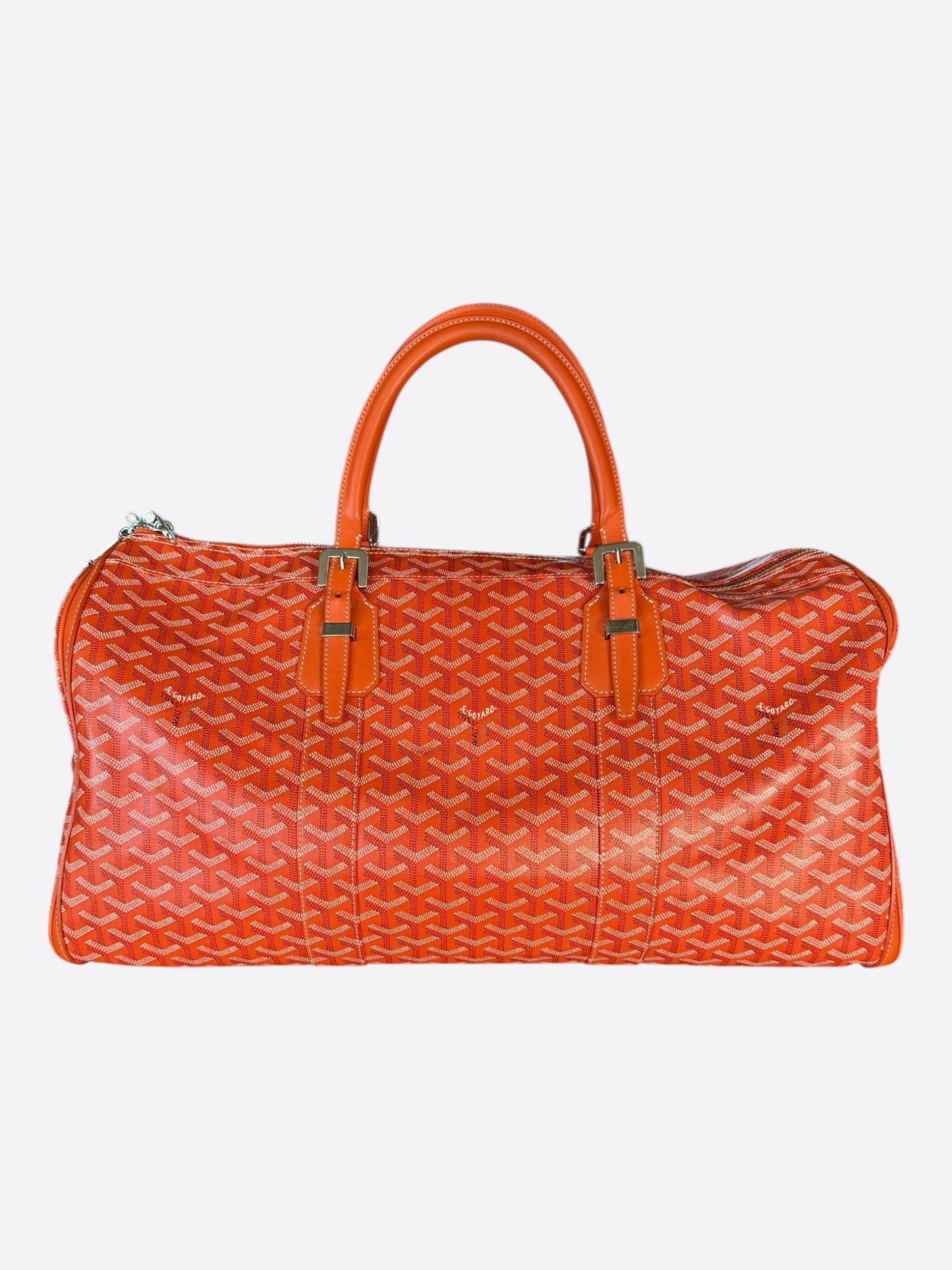 Goyard Orange Croisiere 50 Duffel Bag