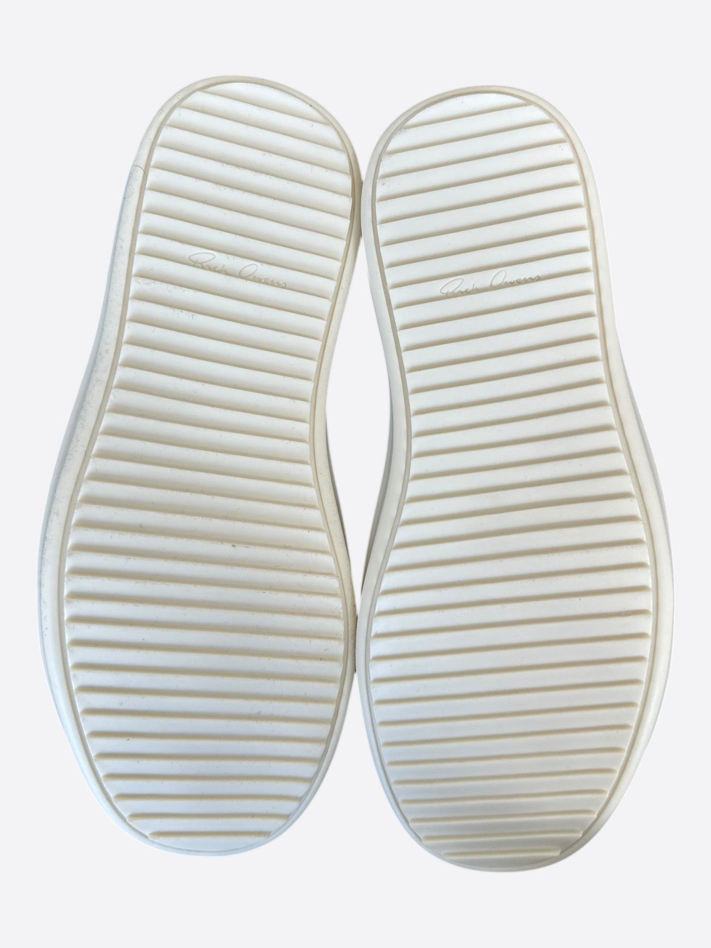 Rick Owens Brown & White Suede Vintage Women's Low Top Sneakers
