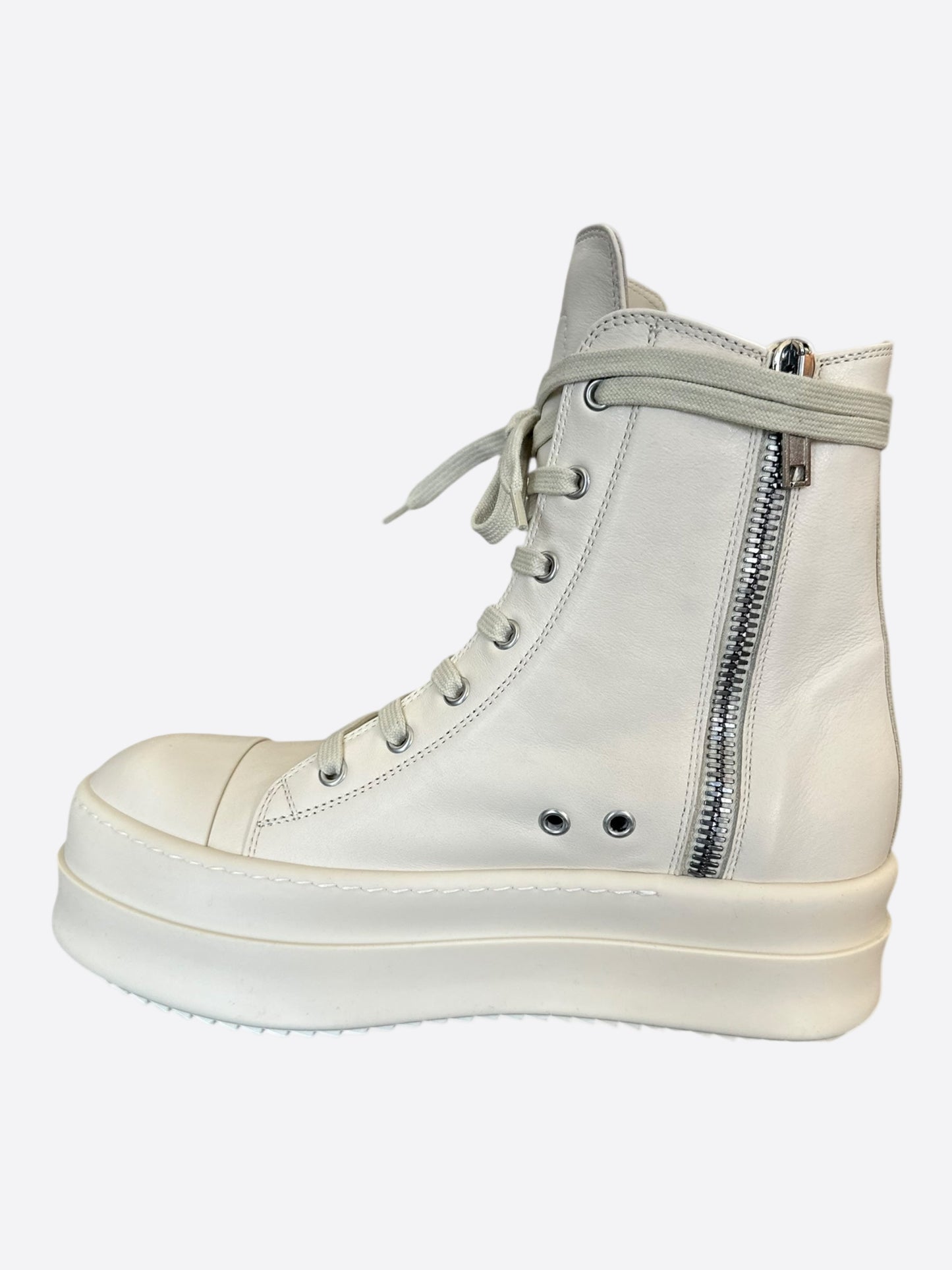 Rick Owens White Mega Bumper Women's Geobaskets